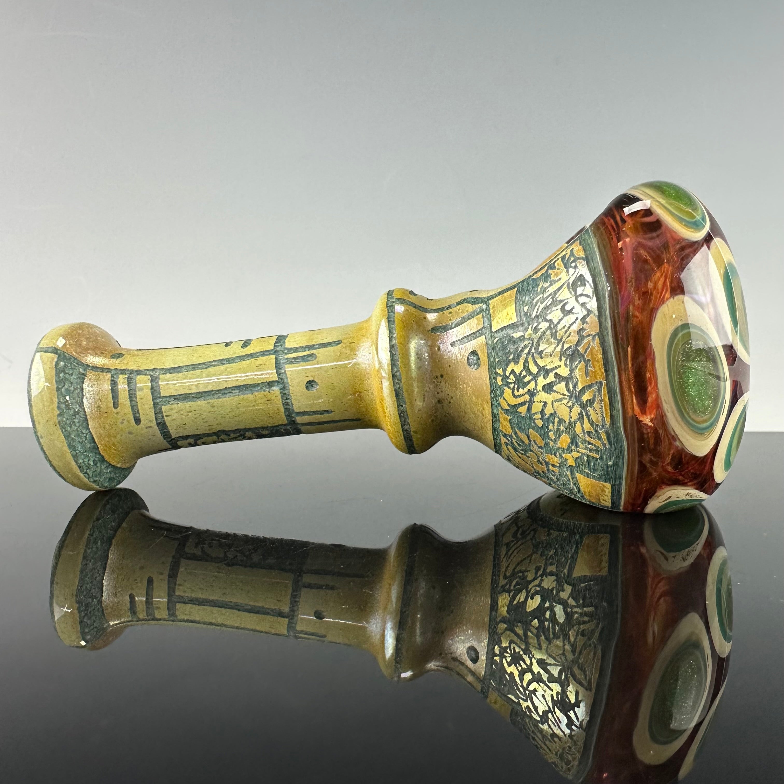Hand Carved Handpipe #3 by Corey Clark