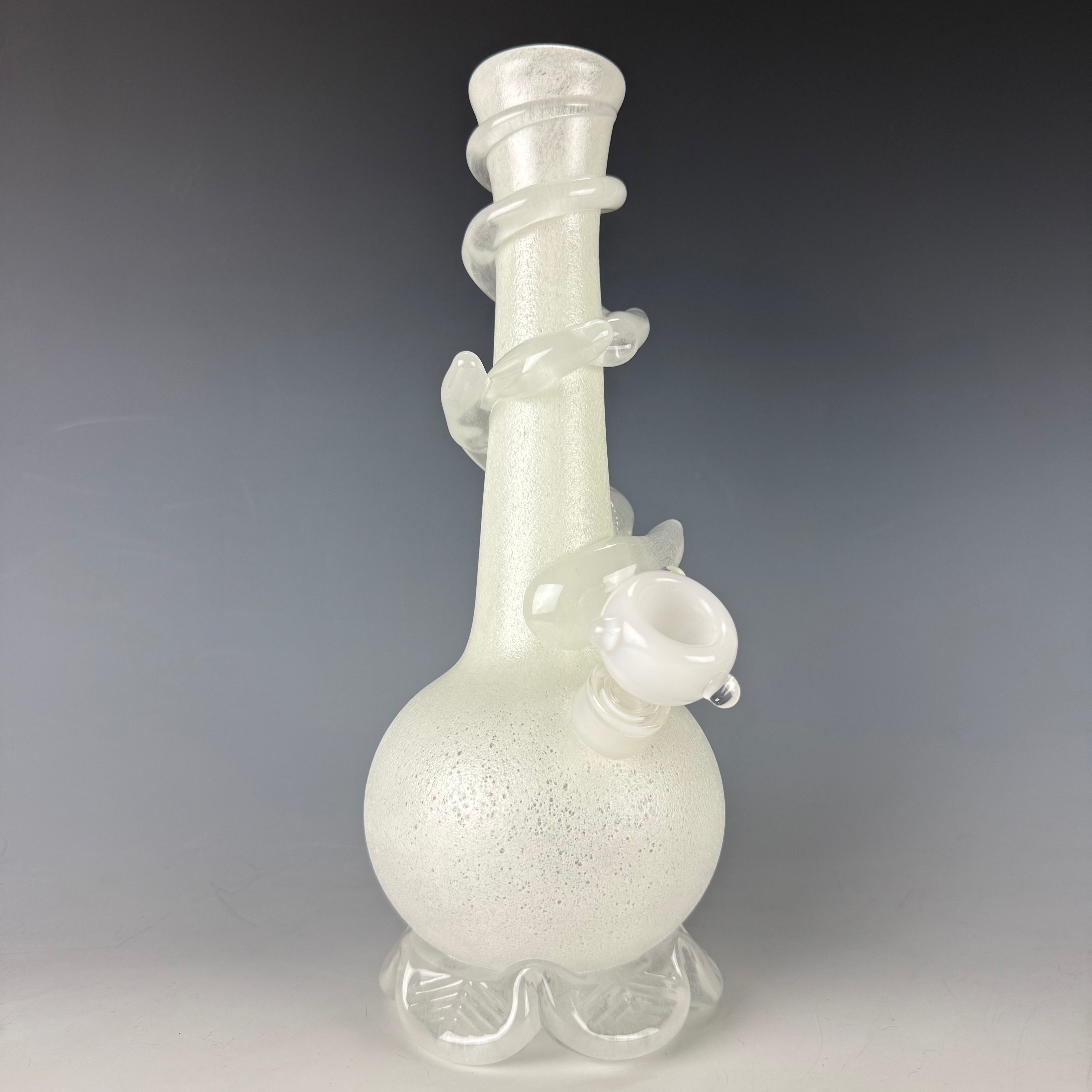 Glow In The Dark Waterpipe by Noble Glass