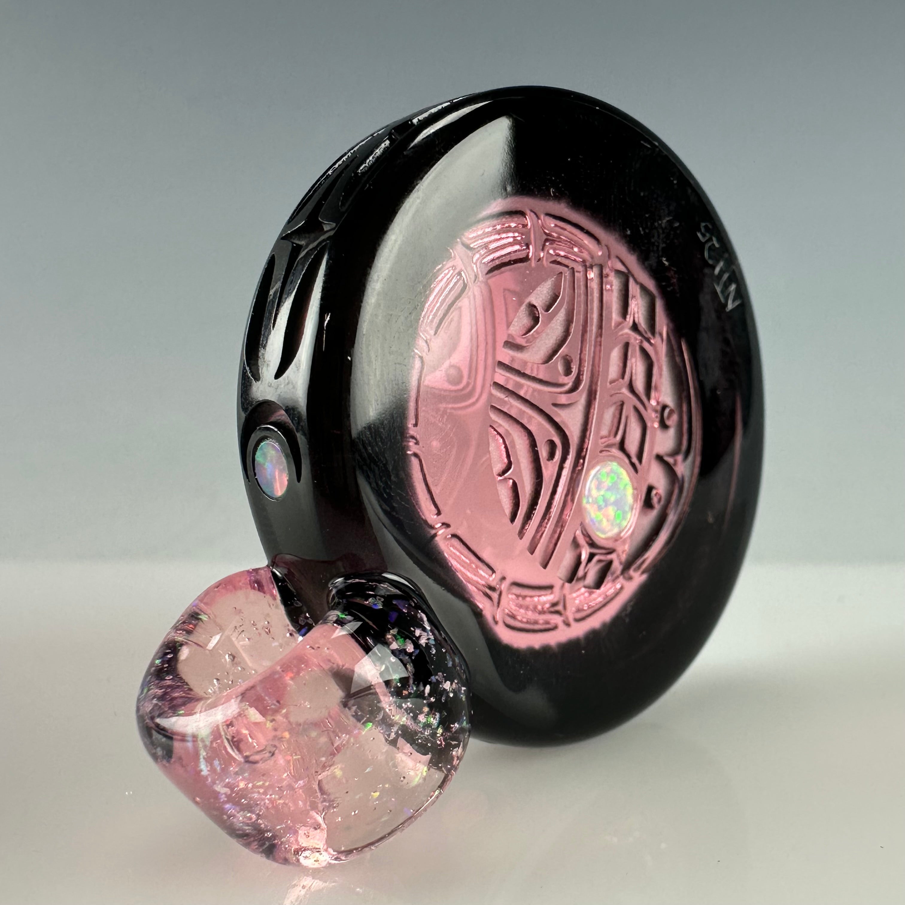 "Breathe" CFL Pendant by GlassMaze