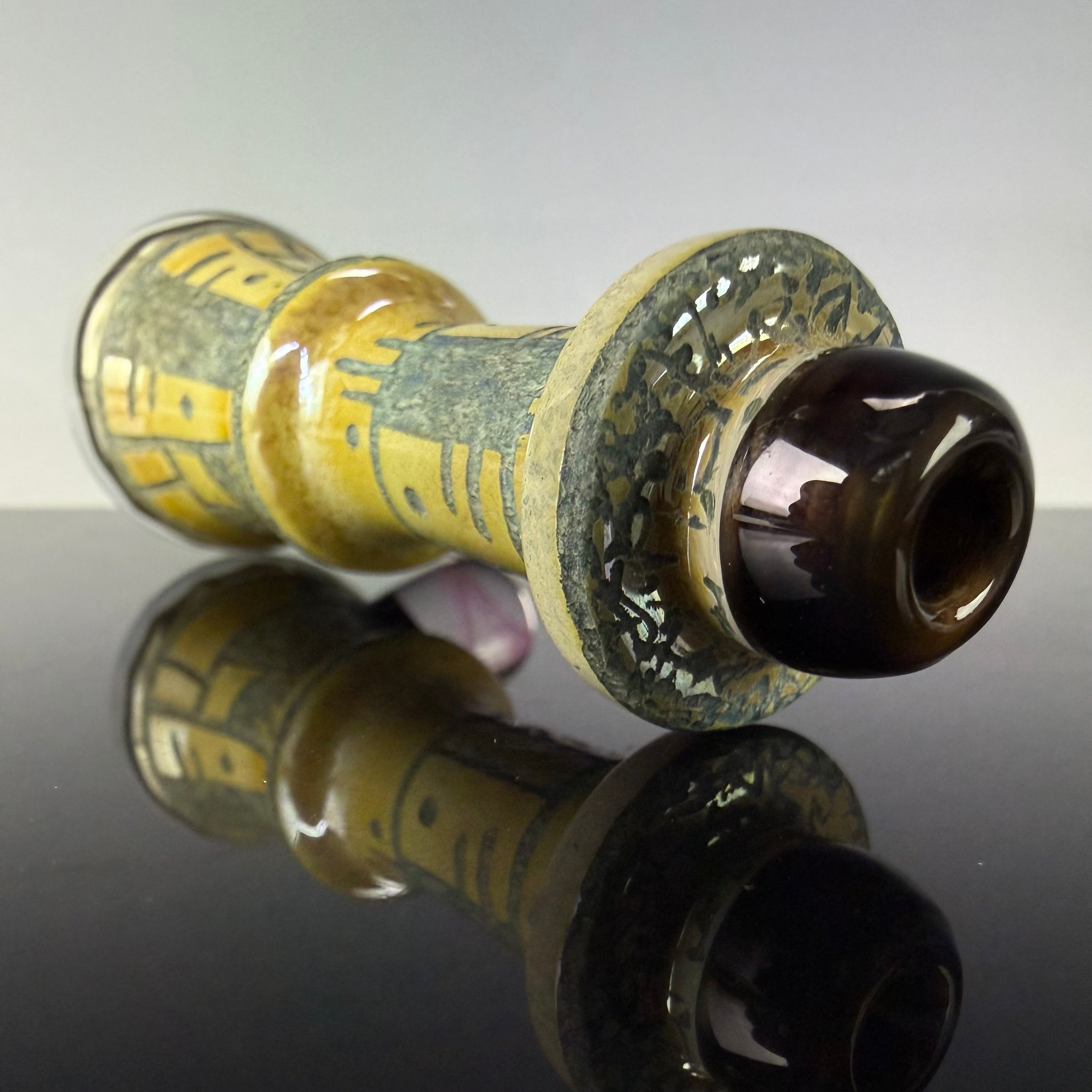"Electrum" Handcarved Chillum by Corey Clark