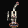 "Amber Purple" (Colored Foot & Mouthpiece)  Double Hex by Toro Glass