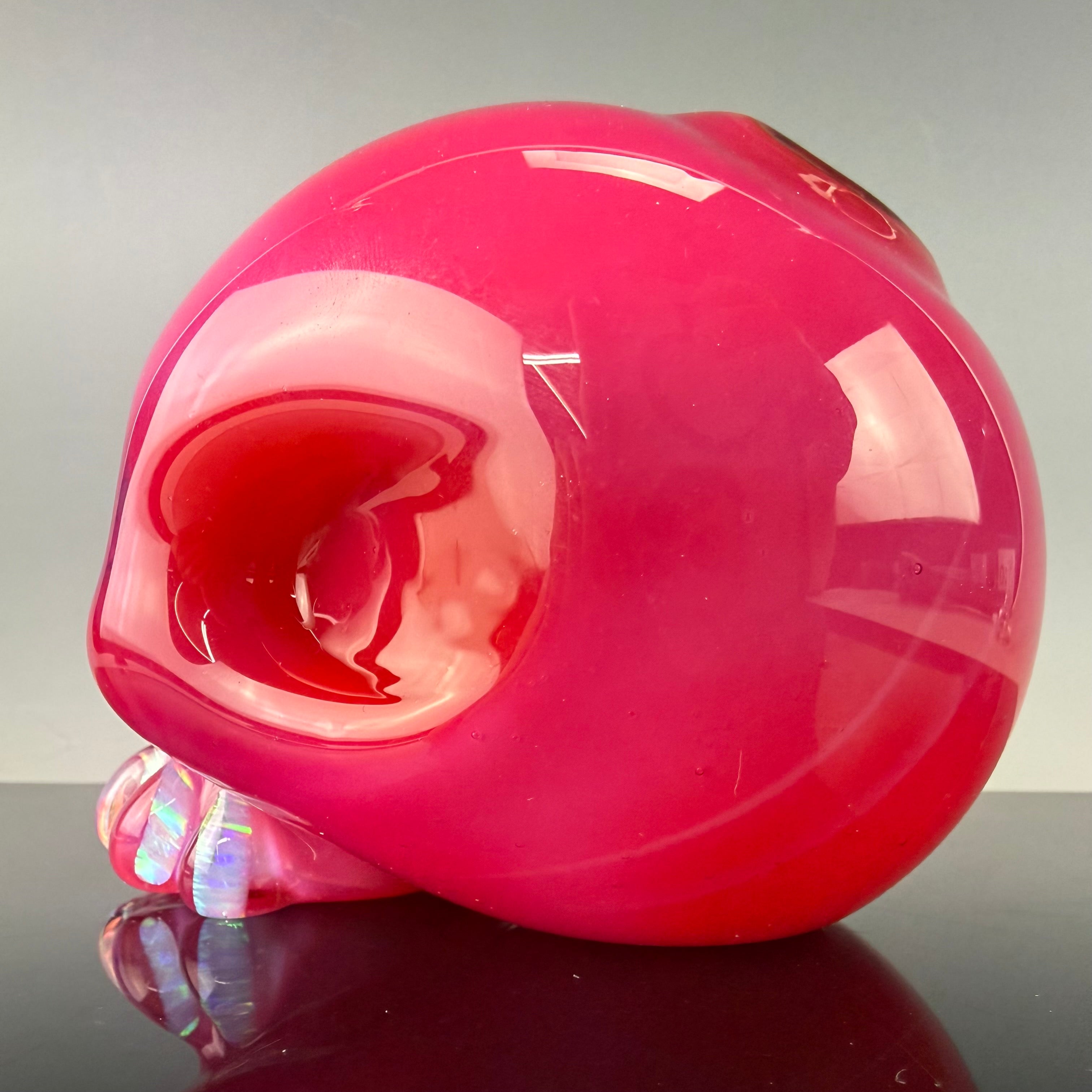 "Pink Slyme over Poppy" Skull Shredder by Carsten Carlile