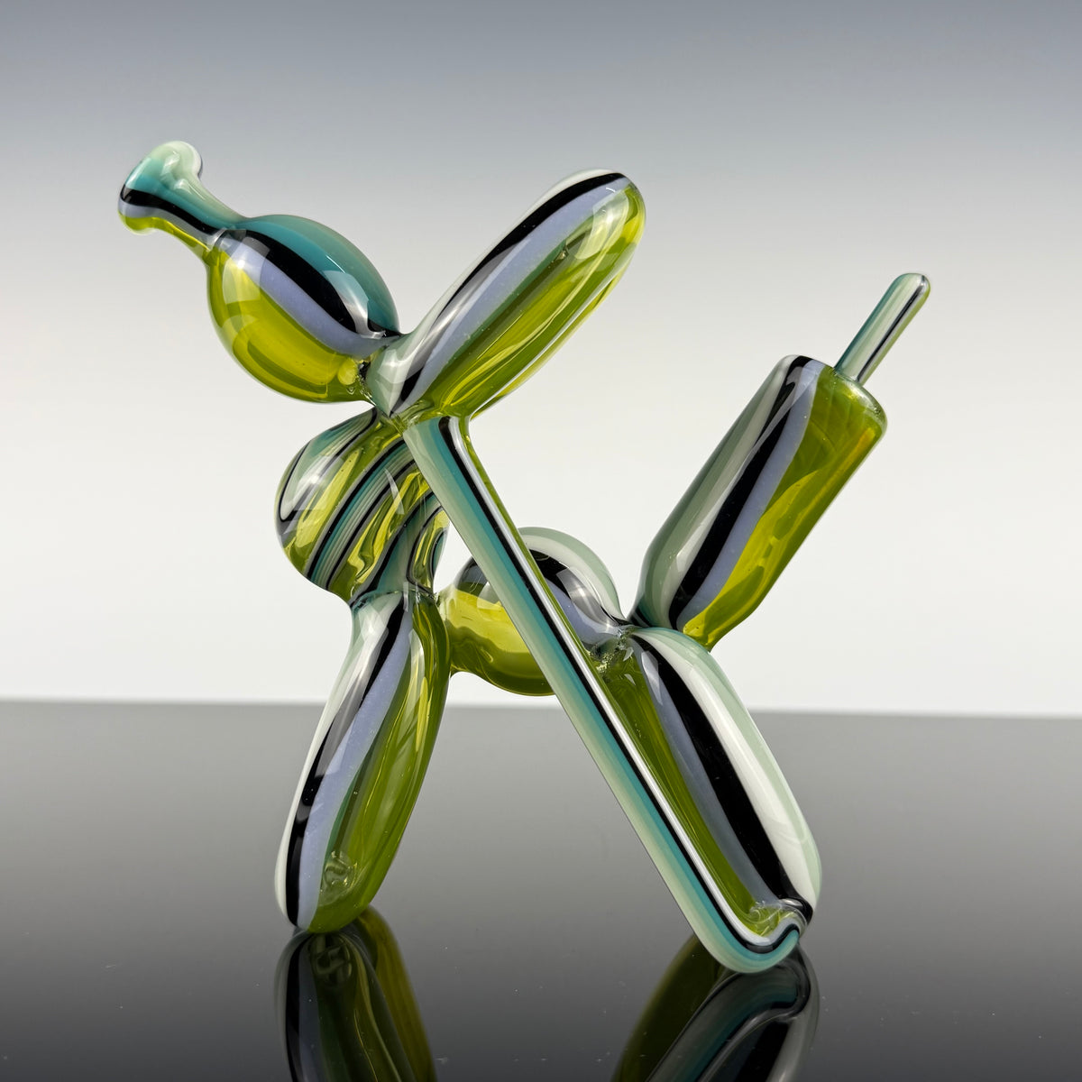 "Seafoam Social Club" "Full Size" Recycling Balloon Dog by Blitzkriega