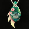 "Peacock, Mint, Plantphibian, Potion" CFL Pendant by Salt Glass