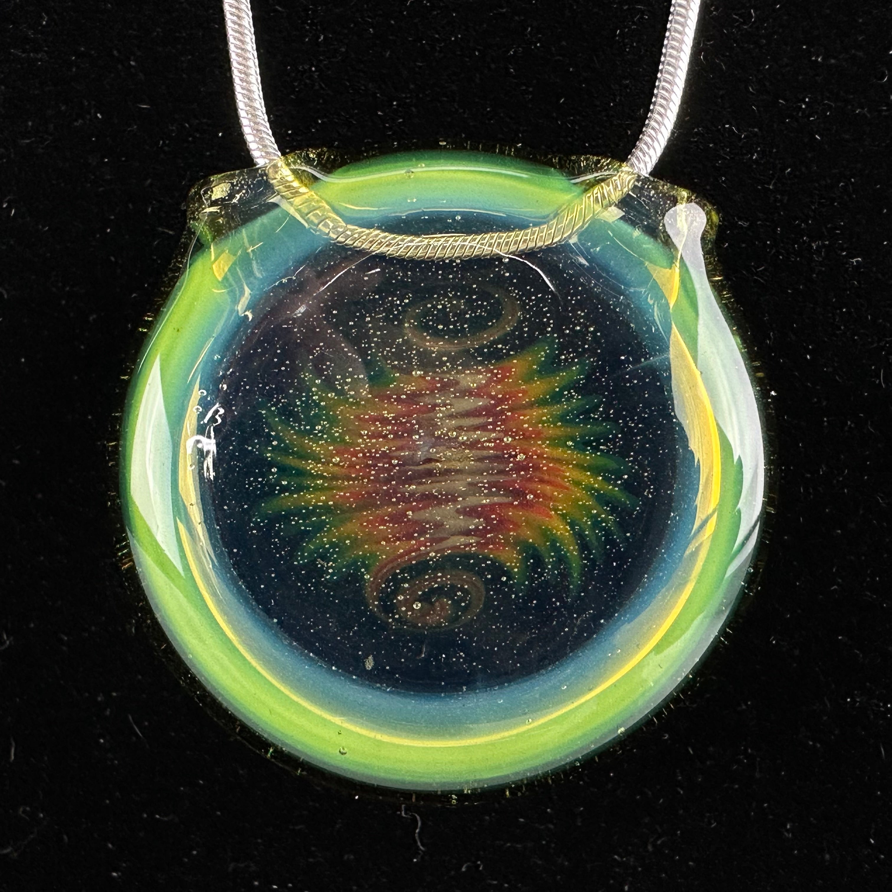 Wig Wag Disc Pendant by Lavender Jones