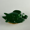 Forrest Green & Caramel Sea Turtle Pendant by Turtle Time Glass