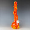 "Fire" 3G Waterpipe by Noble Glass