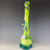 Large 3G Waterpipe W/ Dichroic Wrap by Noble Glass