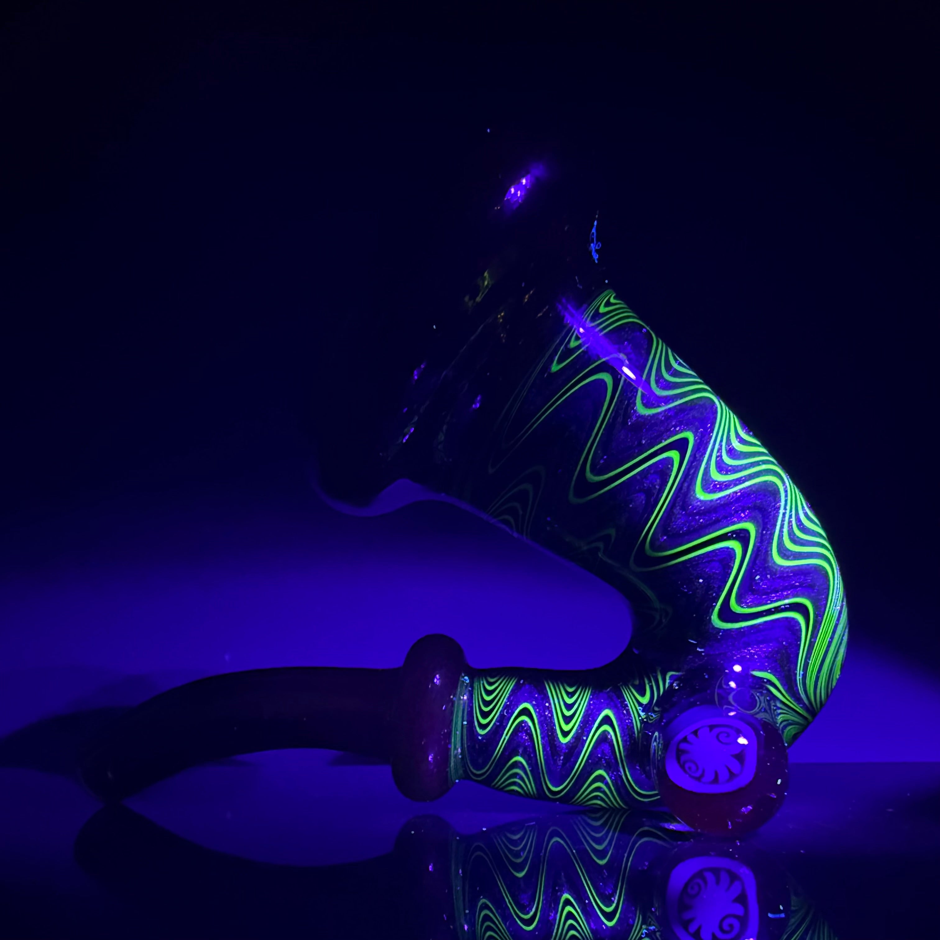 UV Reactive Wig Wag Sherlock by Slob Glass