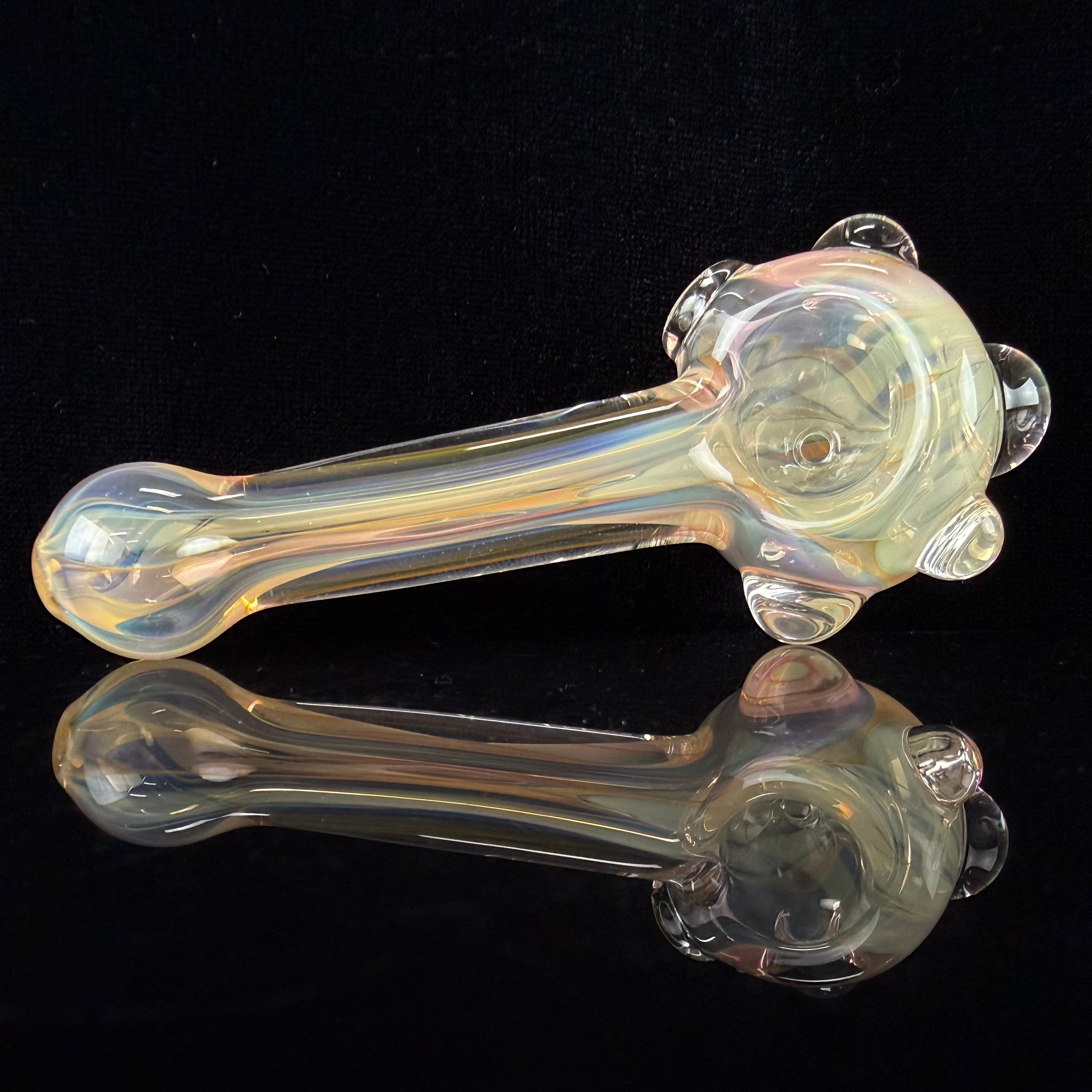 Mini Gold & Silver Fumed Handpipe by Carsten Carlile