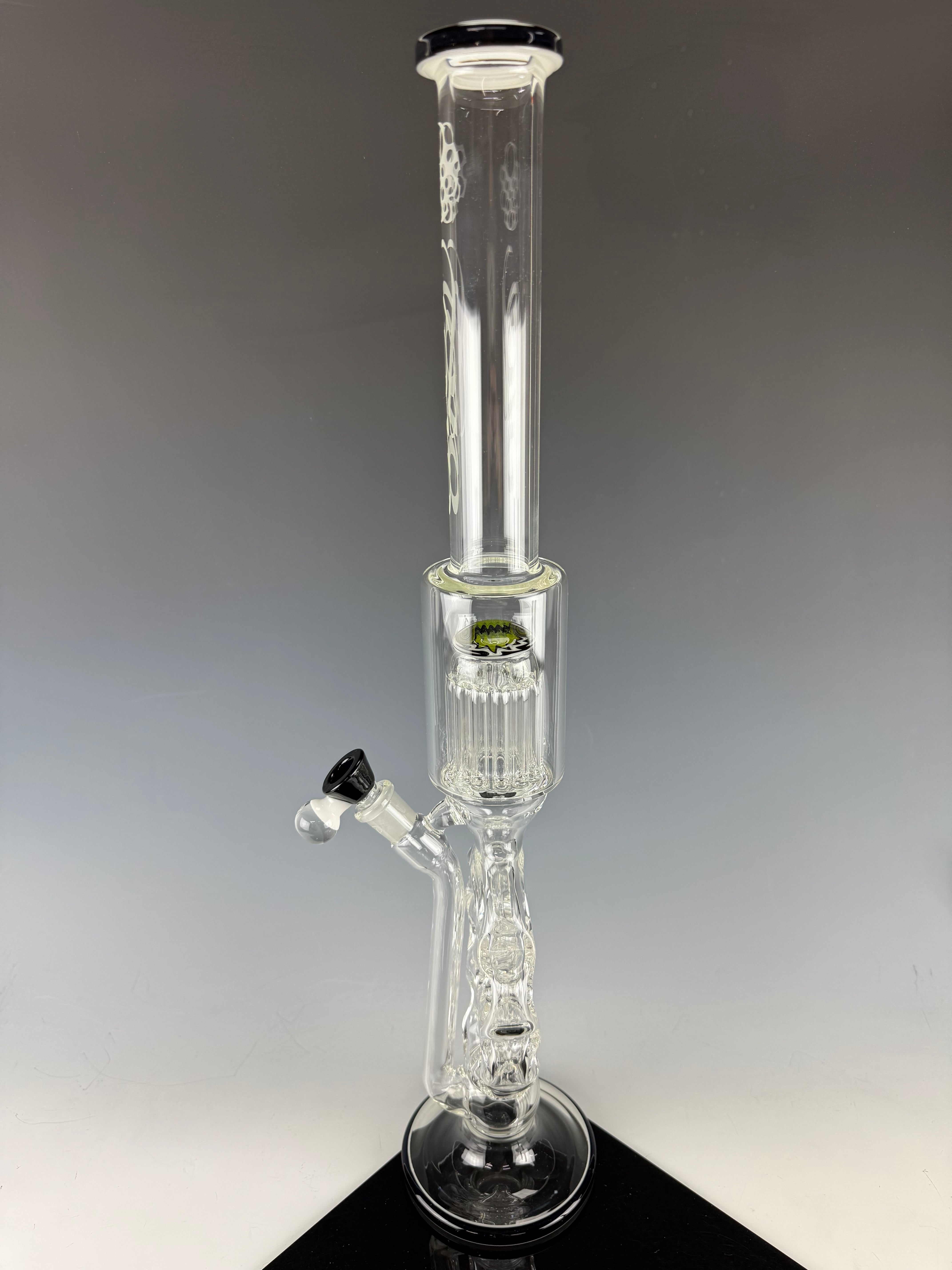 1 of 1 XL Classic "Swiss Trees" Toro Glass Colab 13 Hole Waterpipe by Swiss Perc