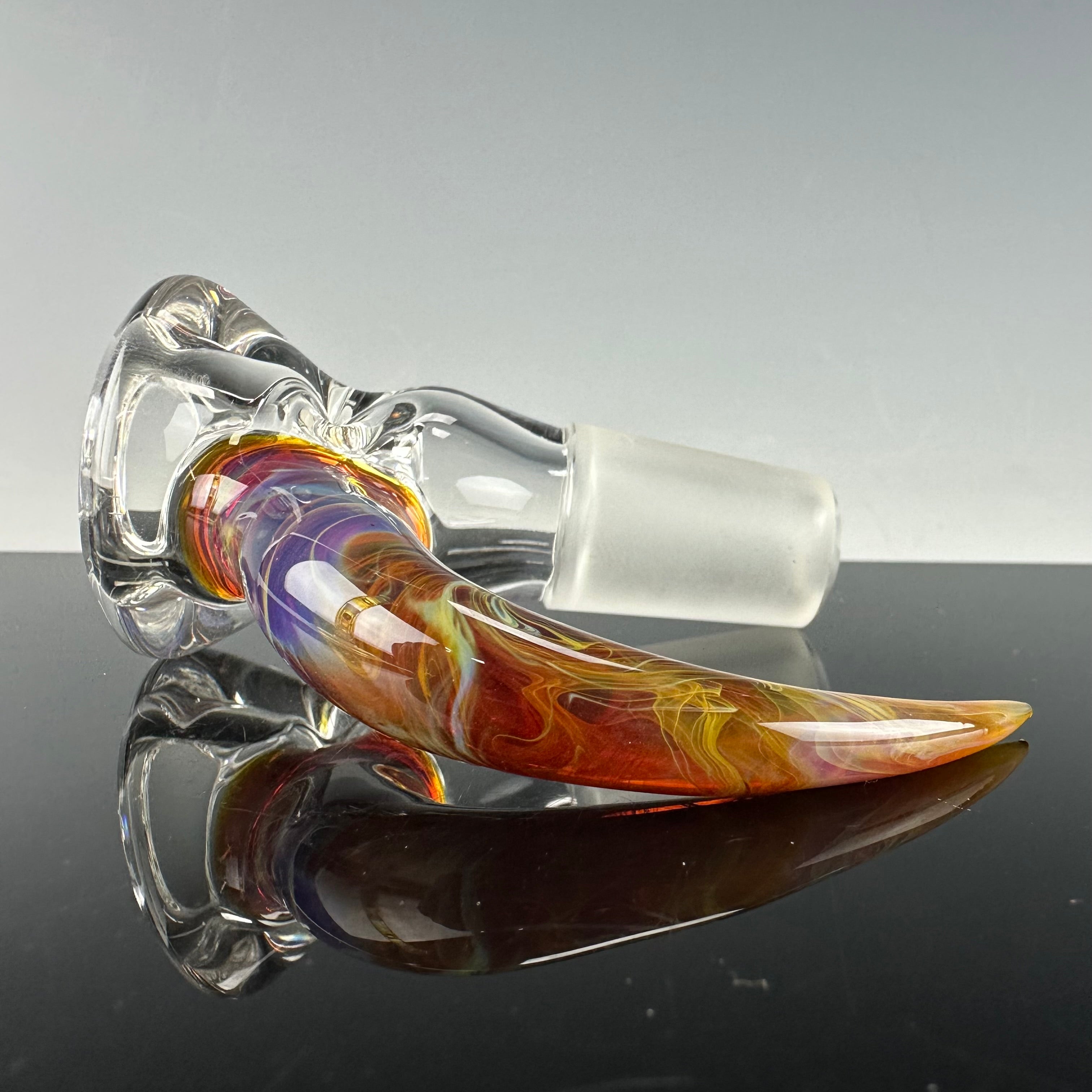 "Amber Purple & Gold Ruby" Fumed Stemline 45 X 5mm by Apix Designs