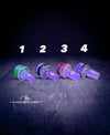 "Elements" Color & Clear Multihole Slides 14mm & 18mm by Mobius Glass