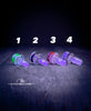 "Elements" Color & Clear Multihole Slides 14mm & 18mm by Mobius Glass