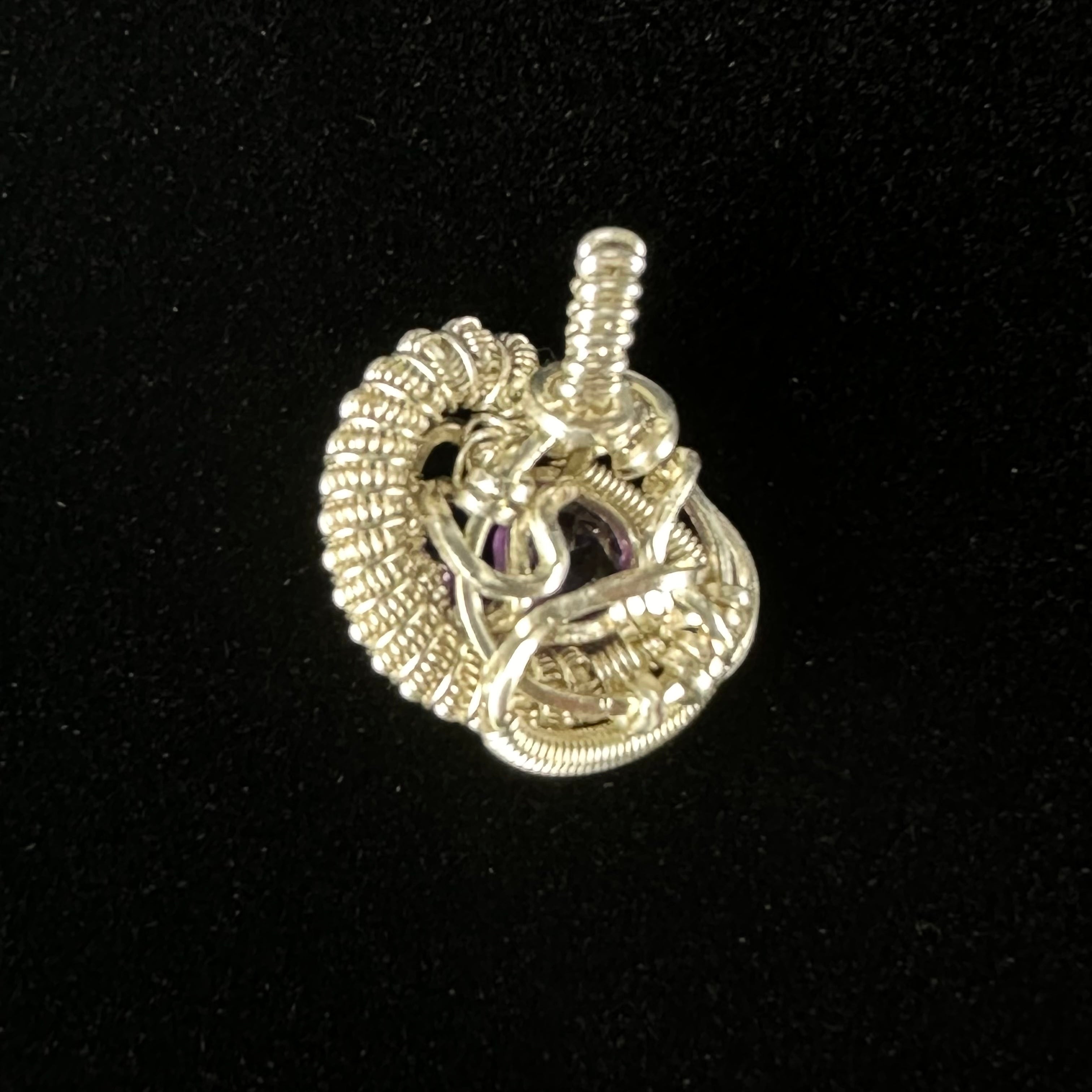 Amethyst Wire Wrapped Pendant by Cosmic Wraps