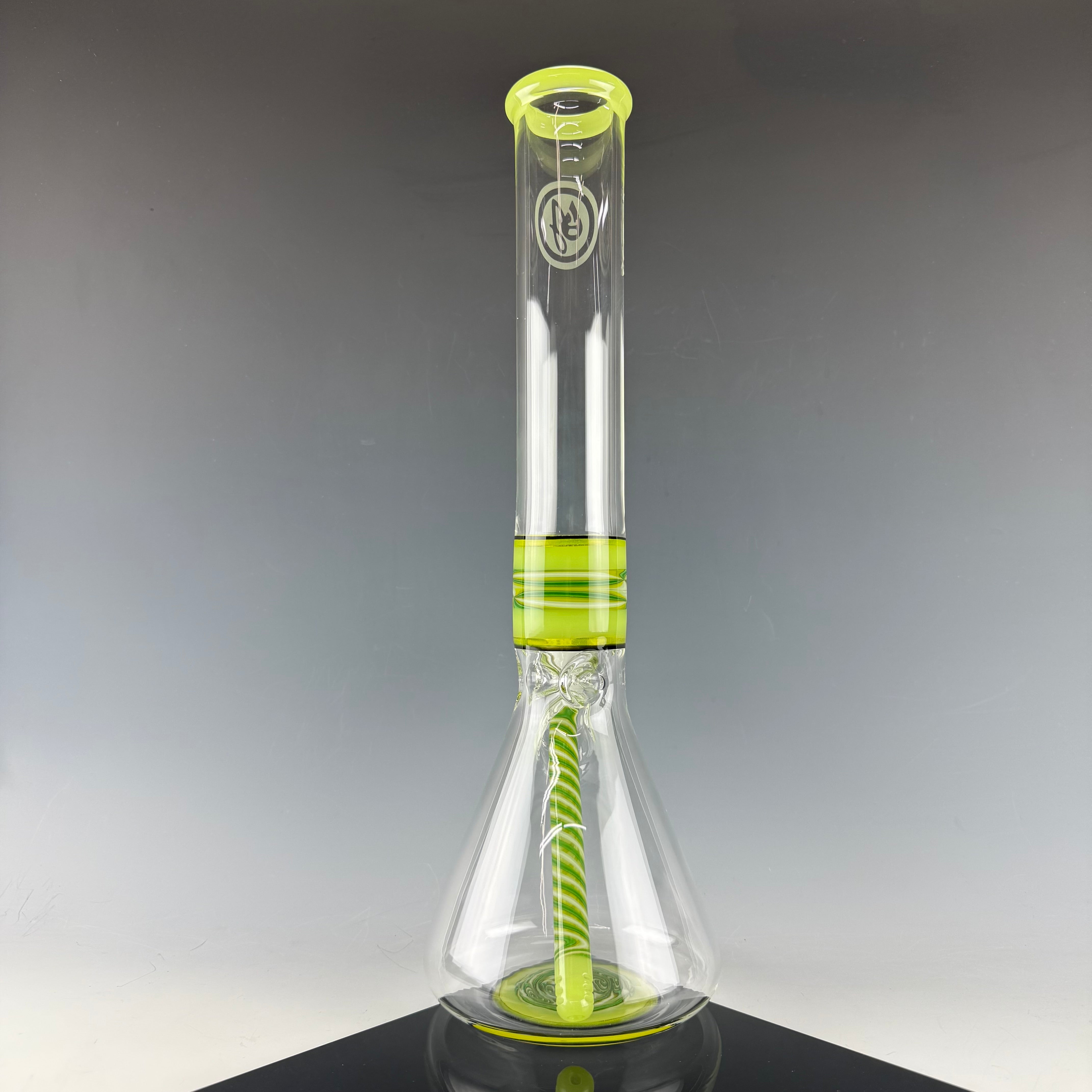 "Double Dose" 16" Wig Wag Beaker by OJ Flame