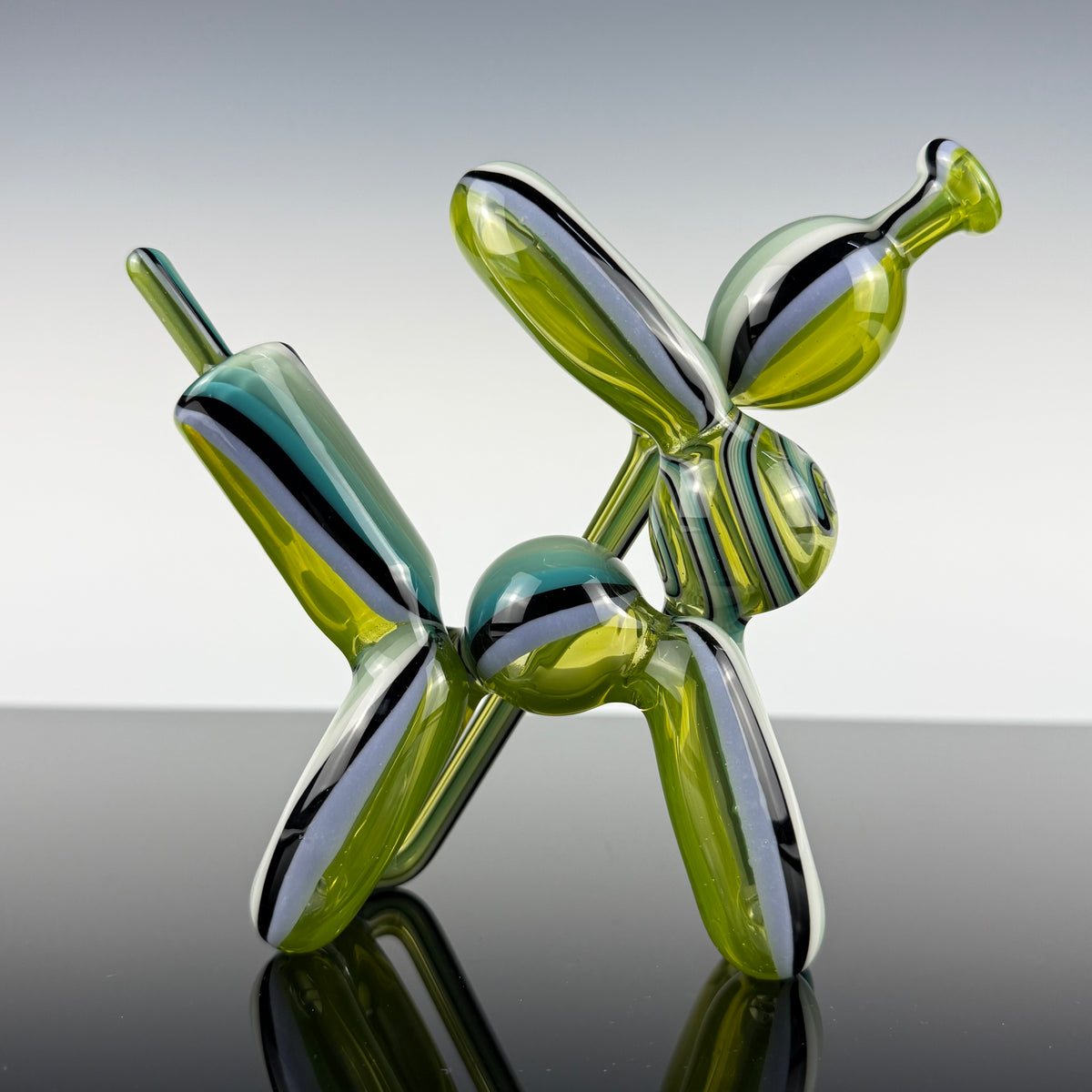 "Seafoam Social Club" "Full Size" Recycling Balloon Dog by Blitzkriega