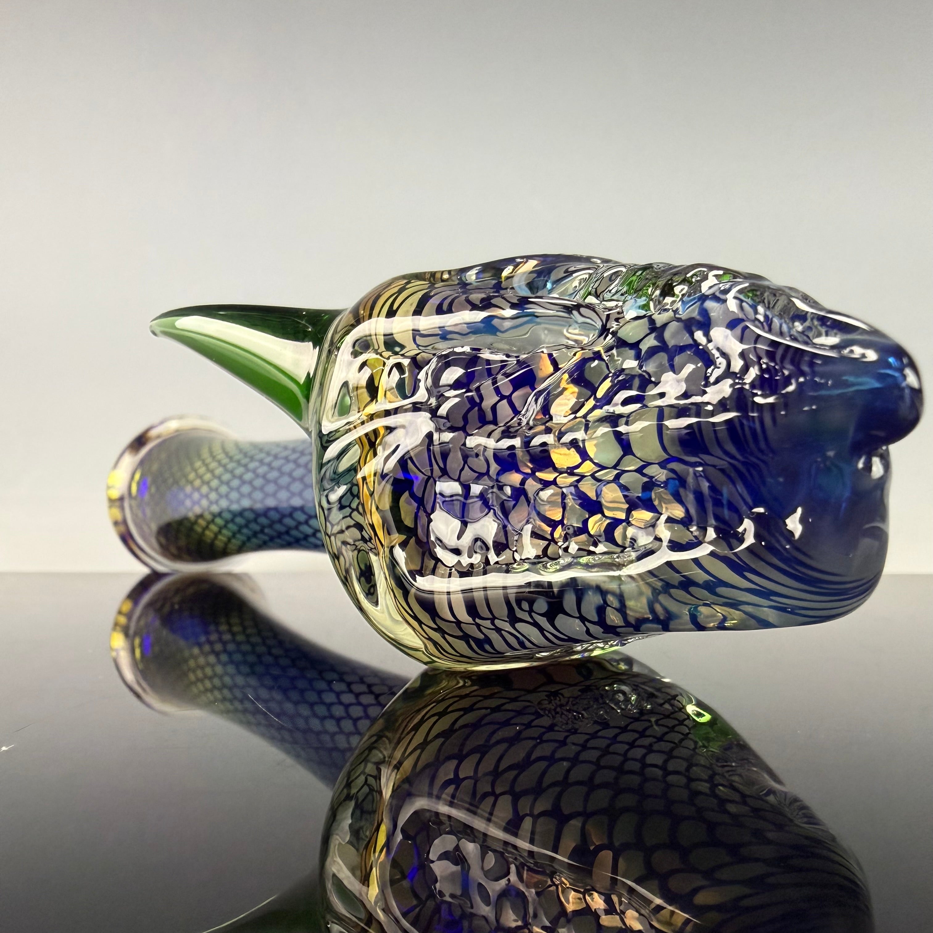 "Dragon" Laser Etched Handpipe by Elevator Glass