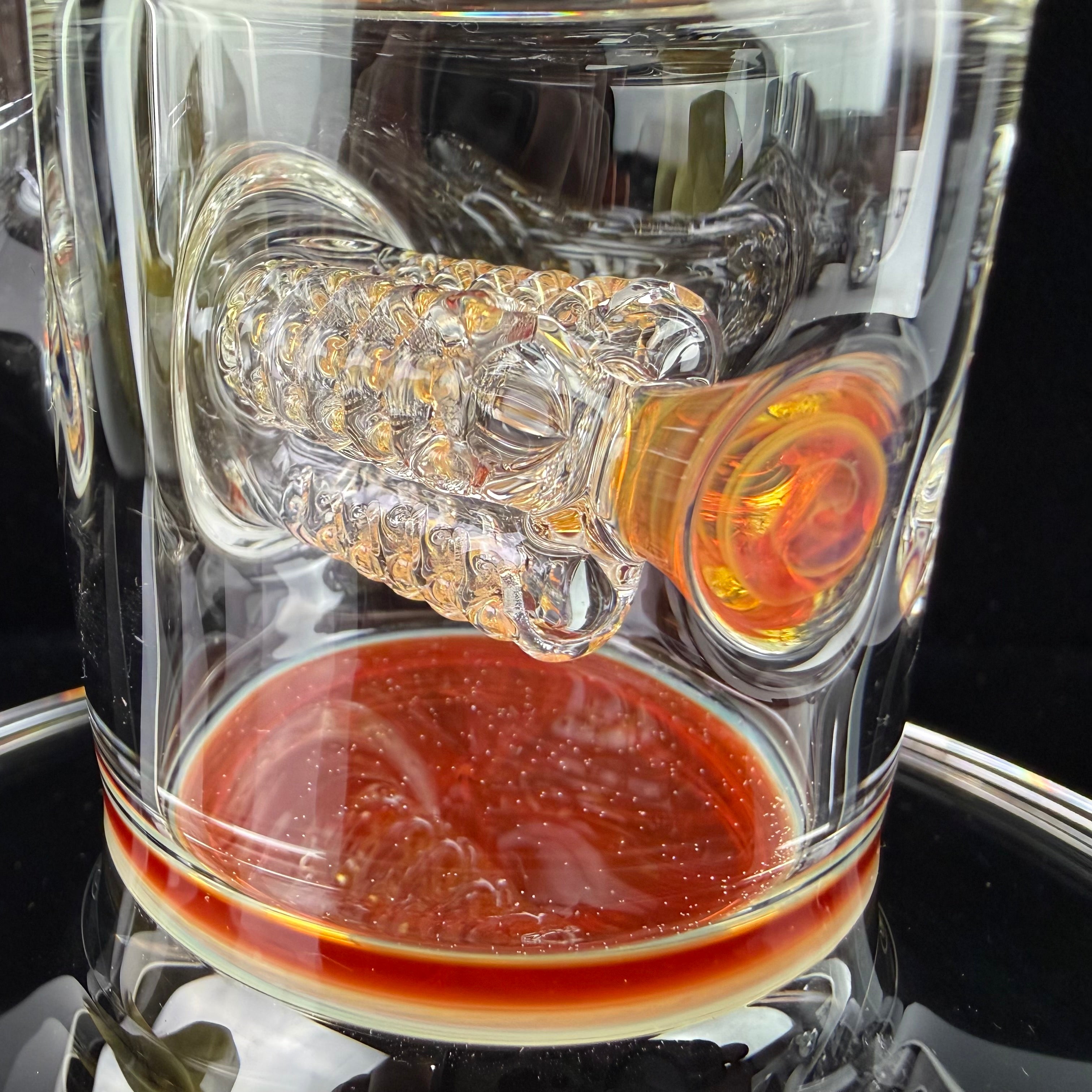 PA "NS Yellow X Pomegranate" 44 X 4 3 Line 9.5mm 6 Cut to Inv 4 by Sovereignty Glass