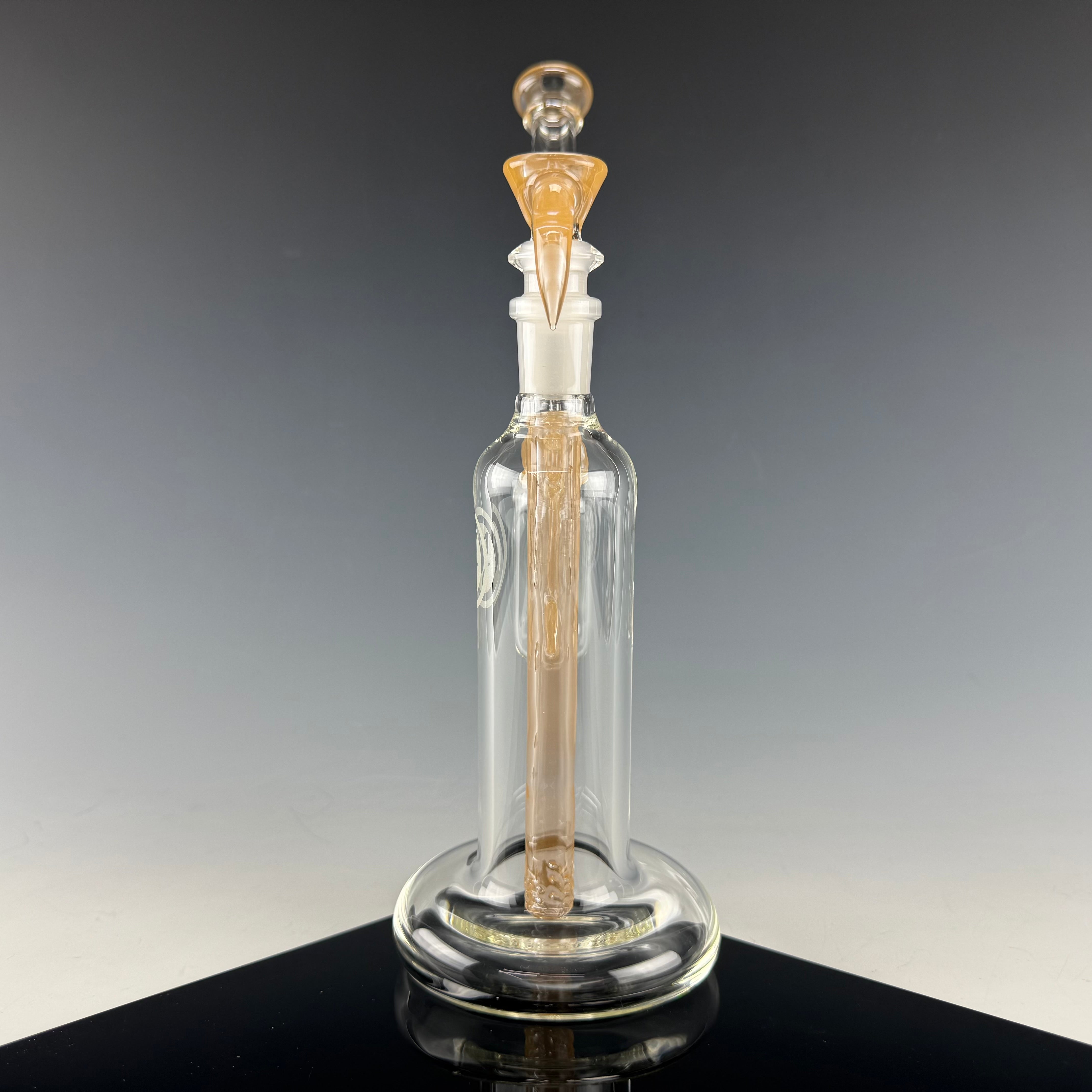 "Peach" Double Bubbler by OJ Flame