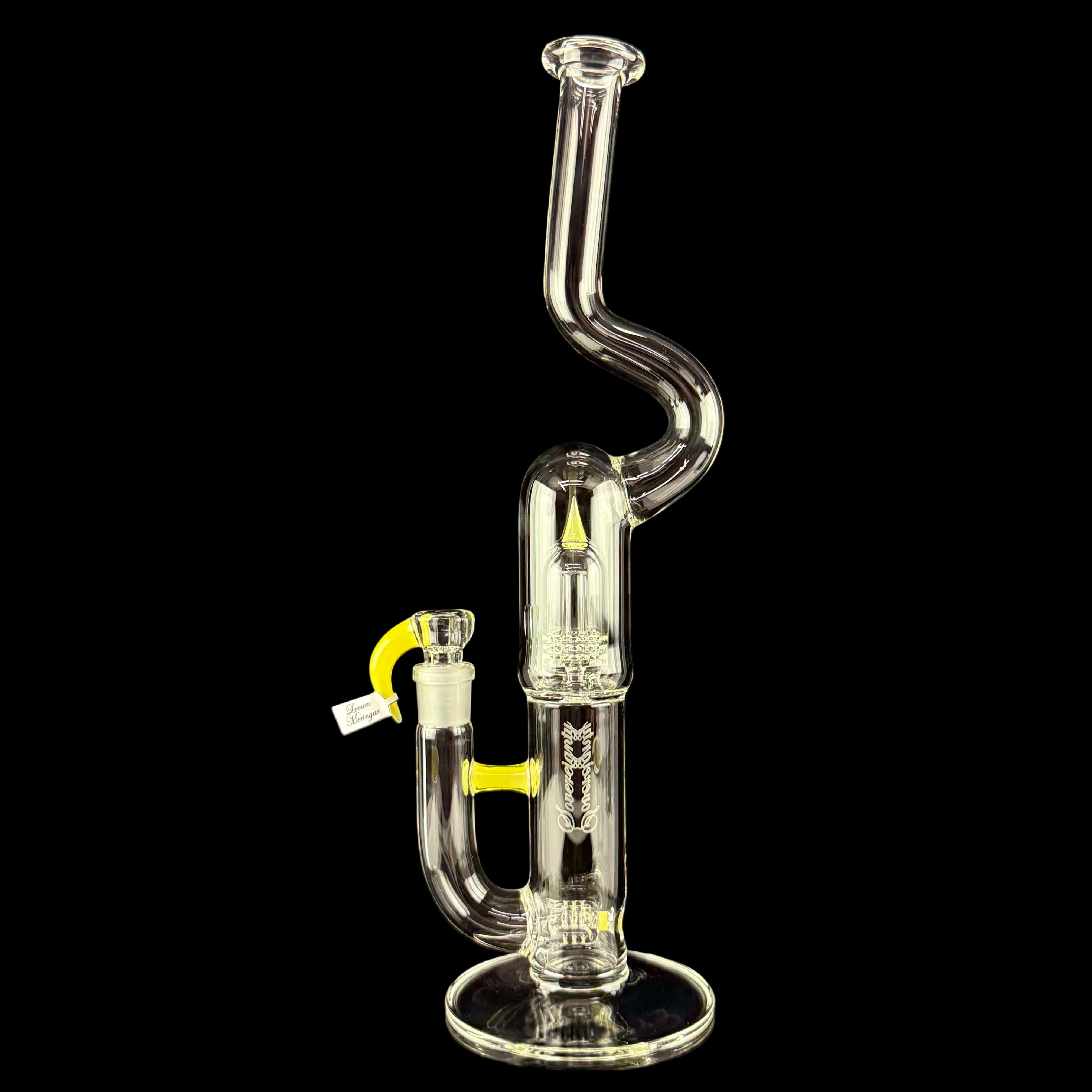 MA "Lemon Meringue" Mini Grid Dome NN 3 Line 9.5mm 3 Cut by Sovereignty Glass