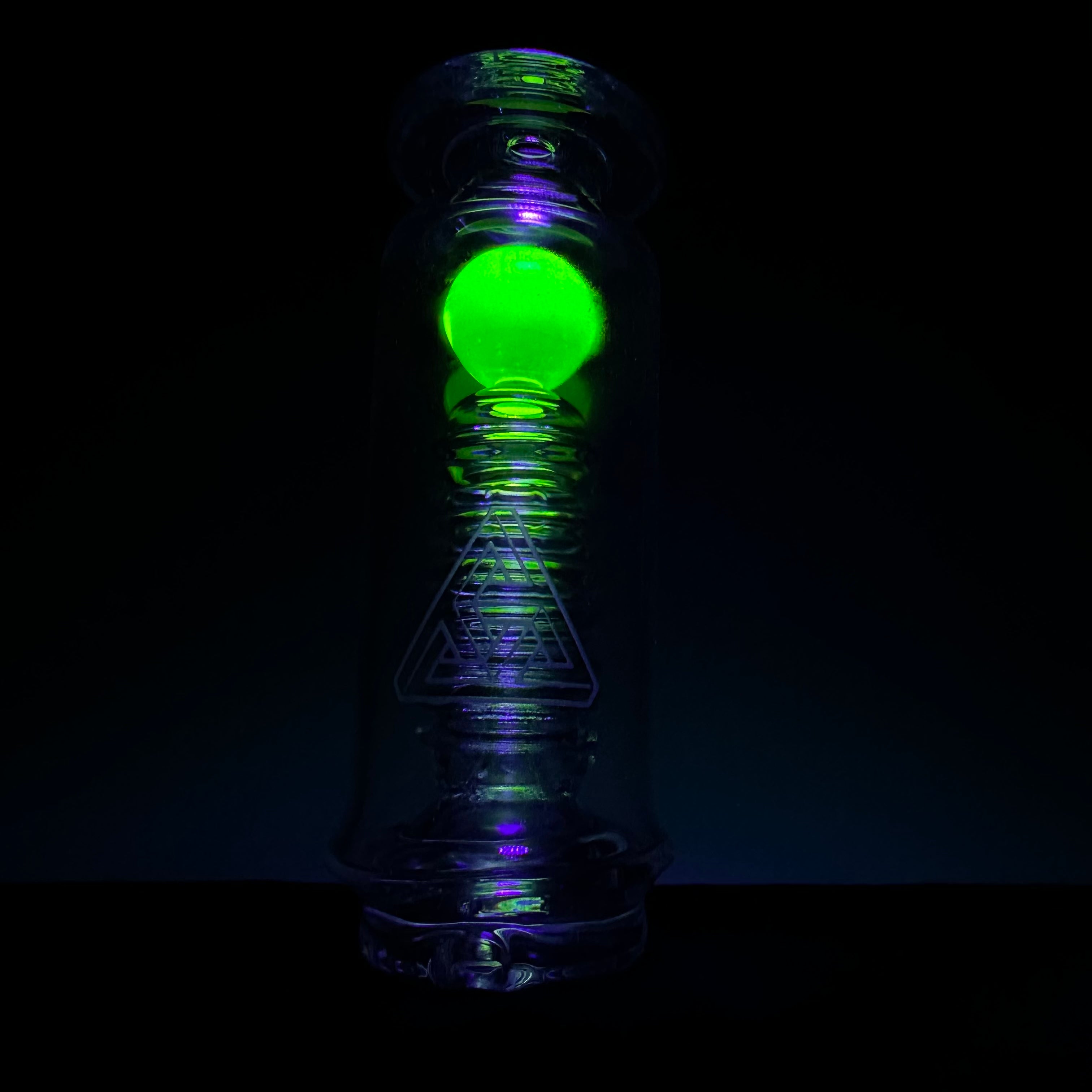 "Citrine" UV  Accented Puffco Pro Attachment by Pi The Glassblower