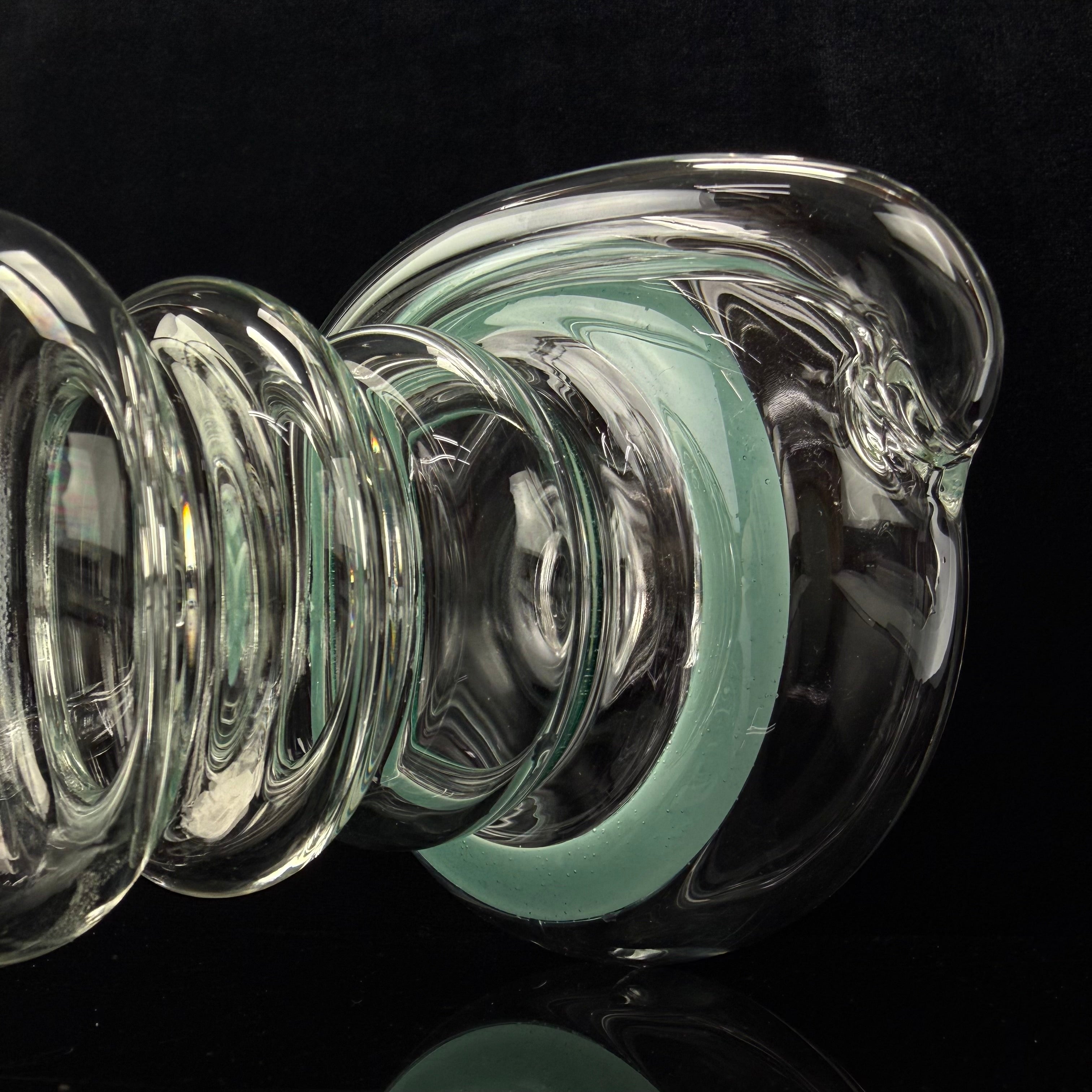 "Green Accented" "Daily Driver" Spinnerjet Waterpipe by Mike Philpot