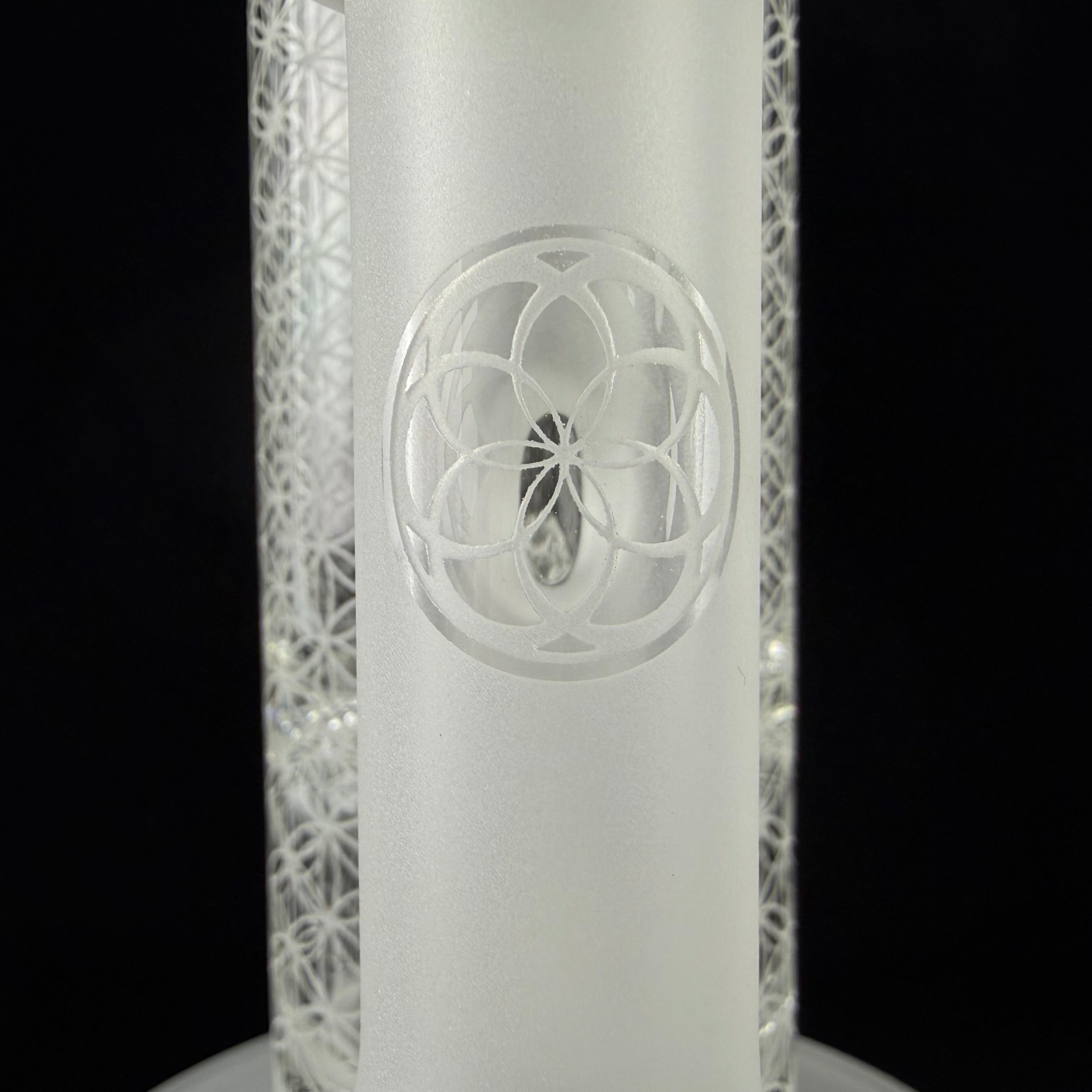 SOL-60 "Sacred G Etched" V3 Lace Sphere by SOL Glassworks