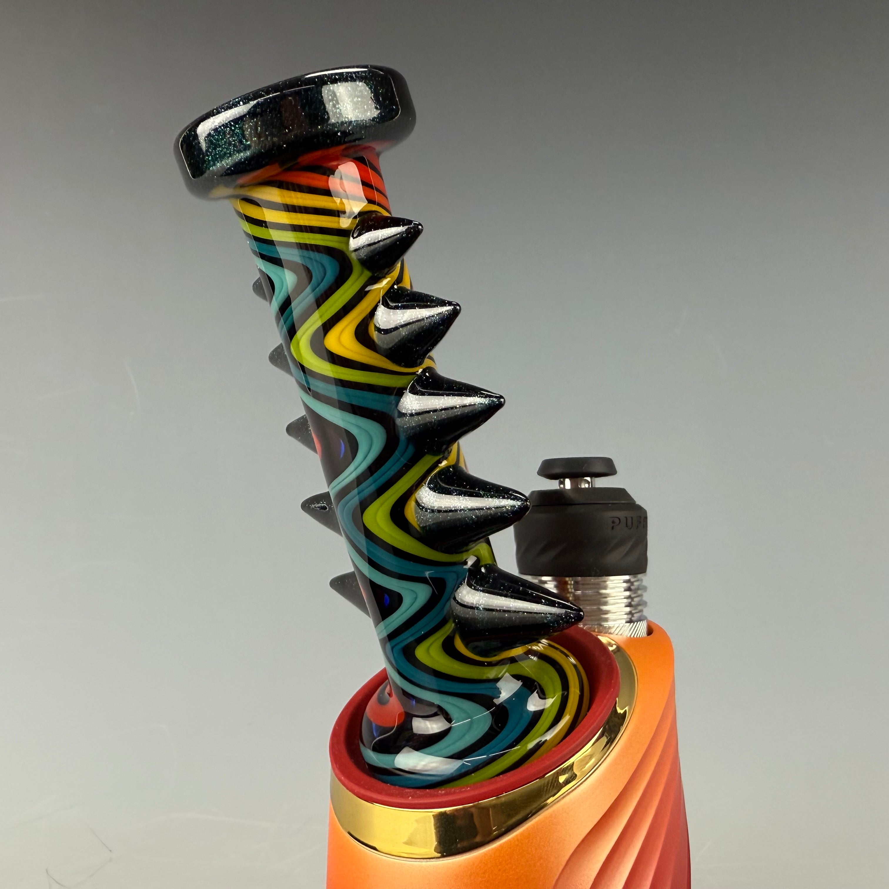 "Multicolor Wig Wag" Puffco Dry Top by Carsten Carlile
