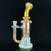 10mm "Skinny" Gold Fumed Incycler by Leisure Glass