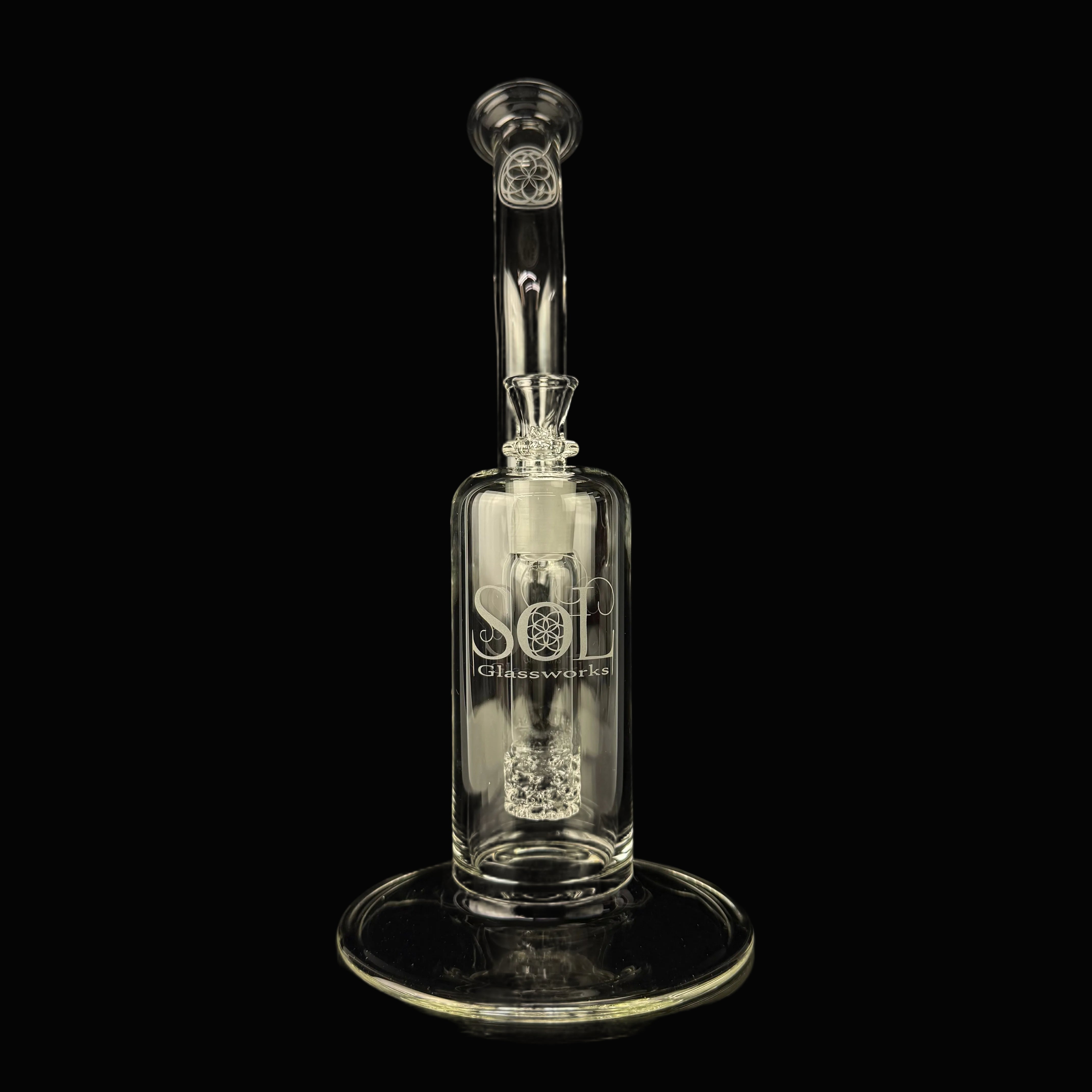 SOL Lace Perc Sherlock Bubbler by SOL Glassworks