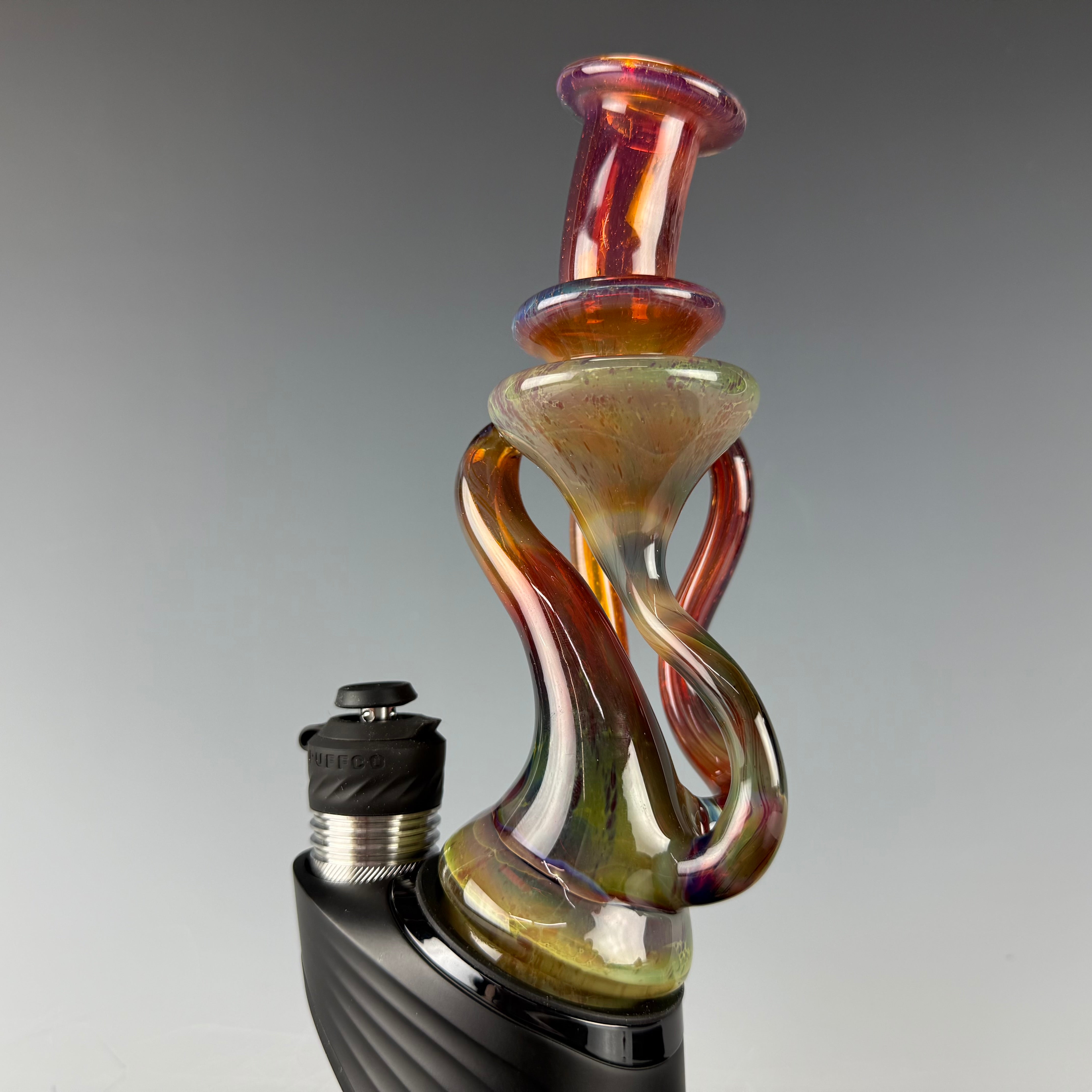"Purple Luster" Recycler Puffco Attachment by Desi B