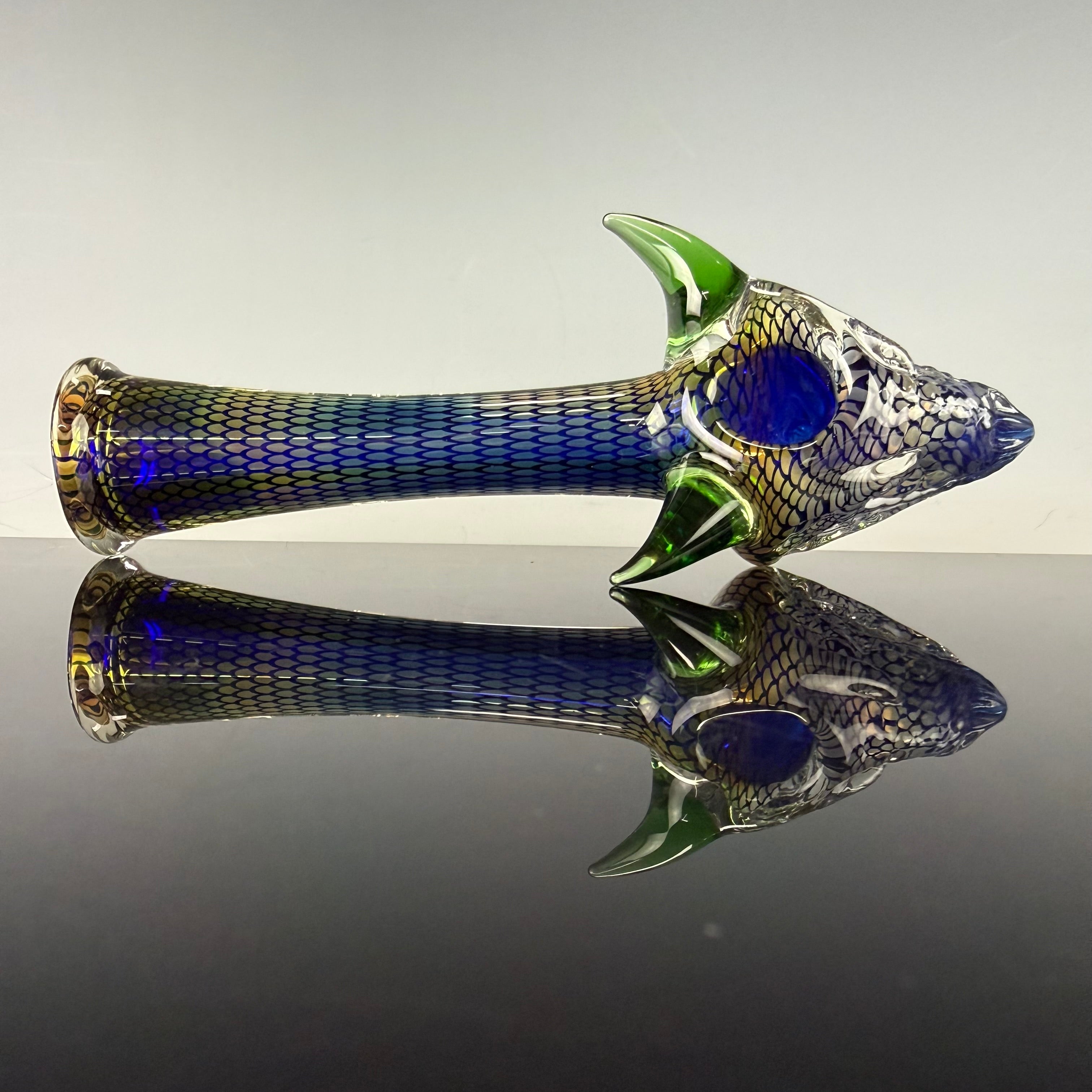 "Dragon" Laser Etched Handpipe by Elevator Glass