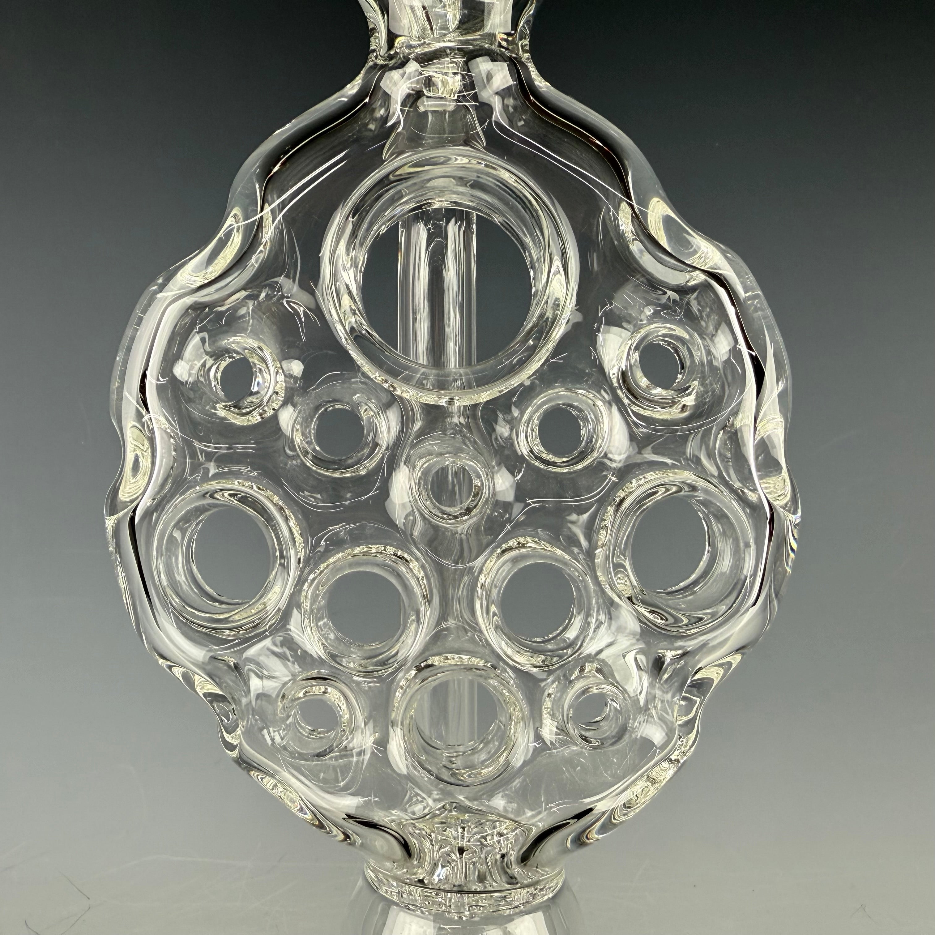 1 of 1 XL Classic "Swiss Trees" Toro Glass Colab 13 Hole Waterpipe by Swiss Perc