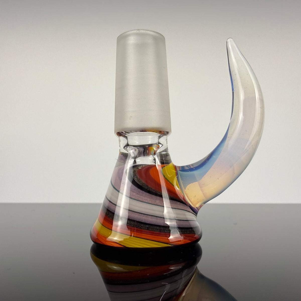 "Ghost" Sectional 16" Wig Wag Beaker by OJ Flame
