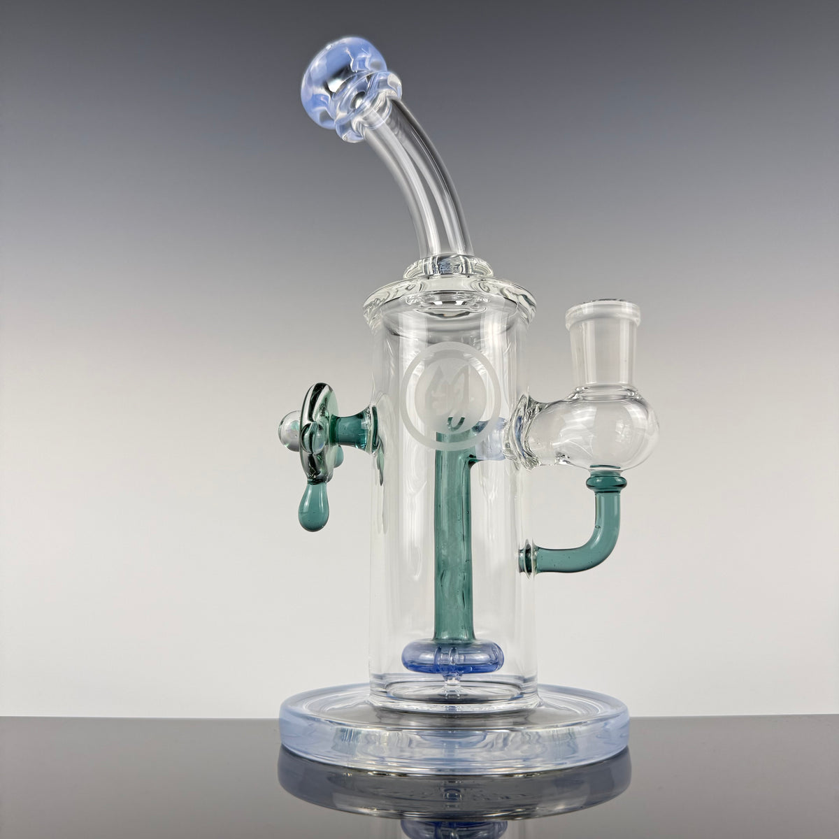 "Ether & Aquamarine" Wig Wag Showerhead Rig by OJ Flame