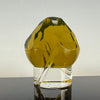 "Citrine" (UV Reactive) *Faceted* Glass Marble Spinner Cap by One Trick Pony