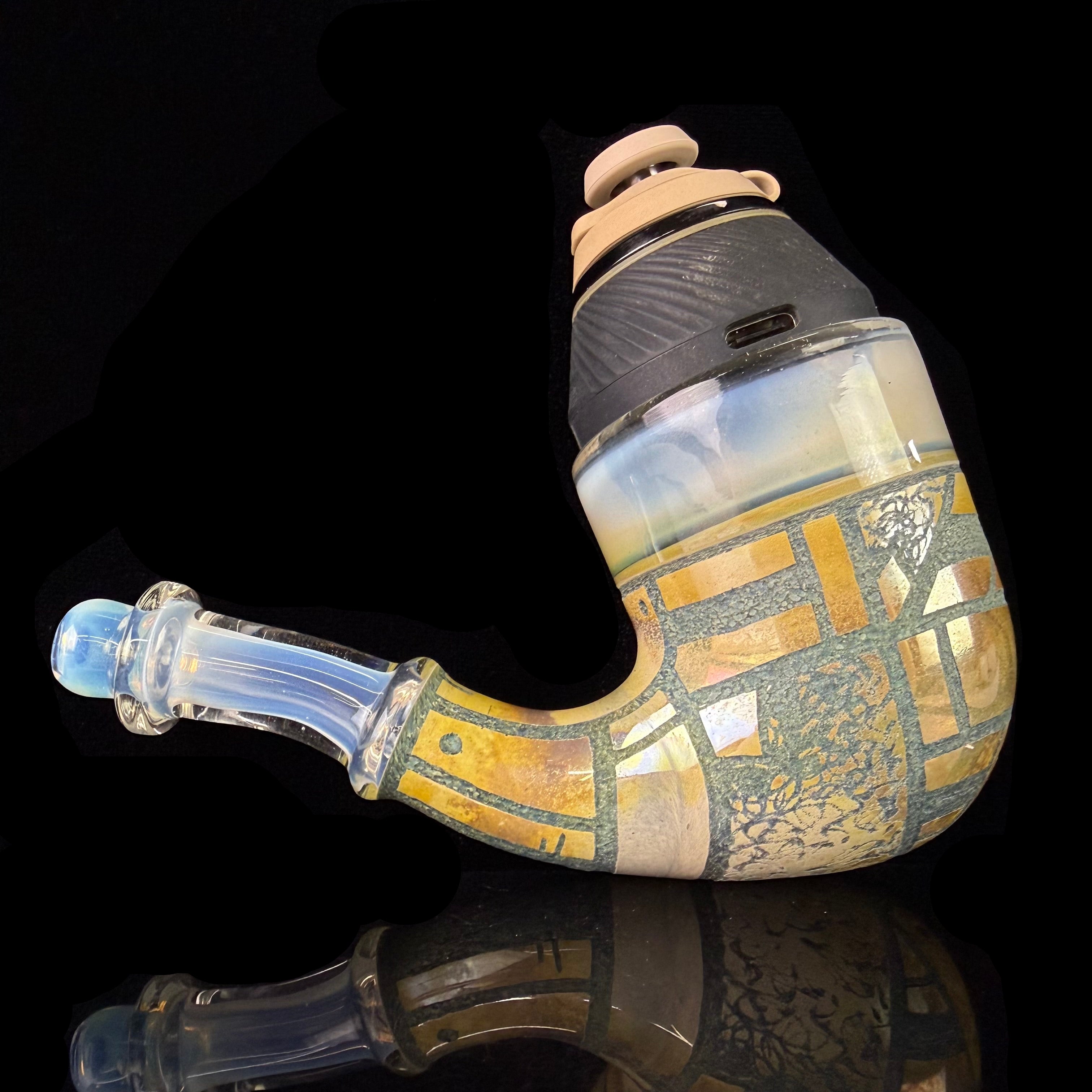 "Dense Ghost & Blue Caramel" Hand Carved Proxy Sherlock by Corey Clark