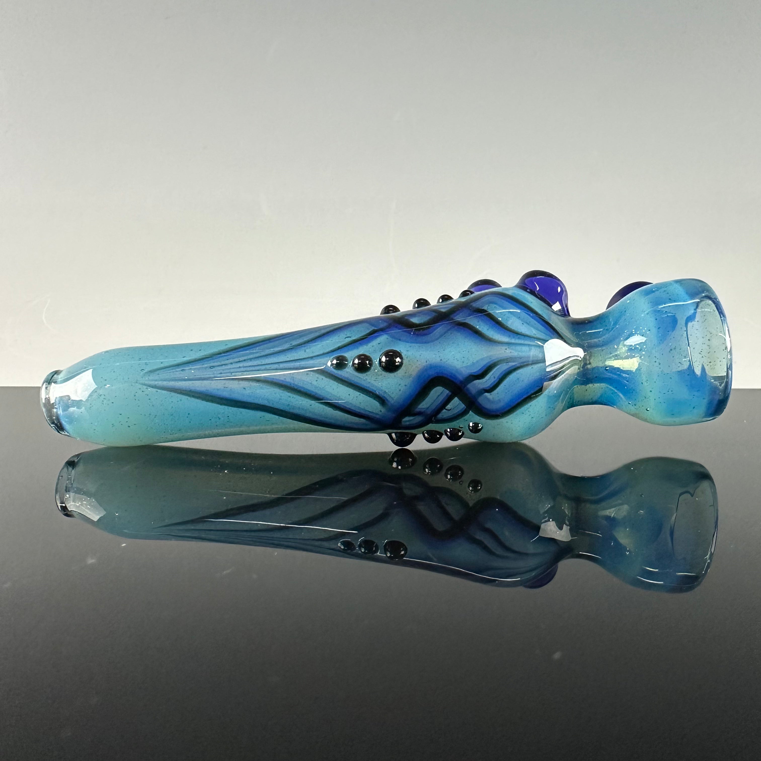 "Blueberry" Pinstripe Onie by Blossom Glass