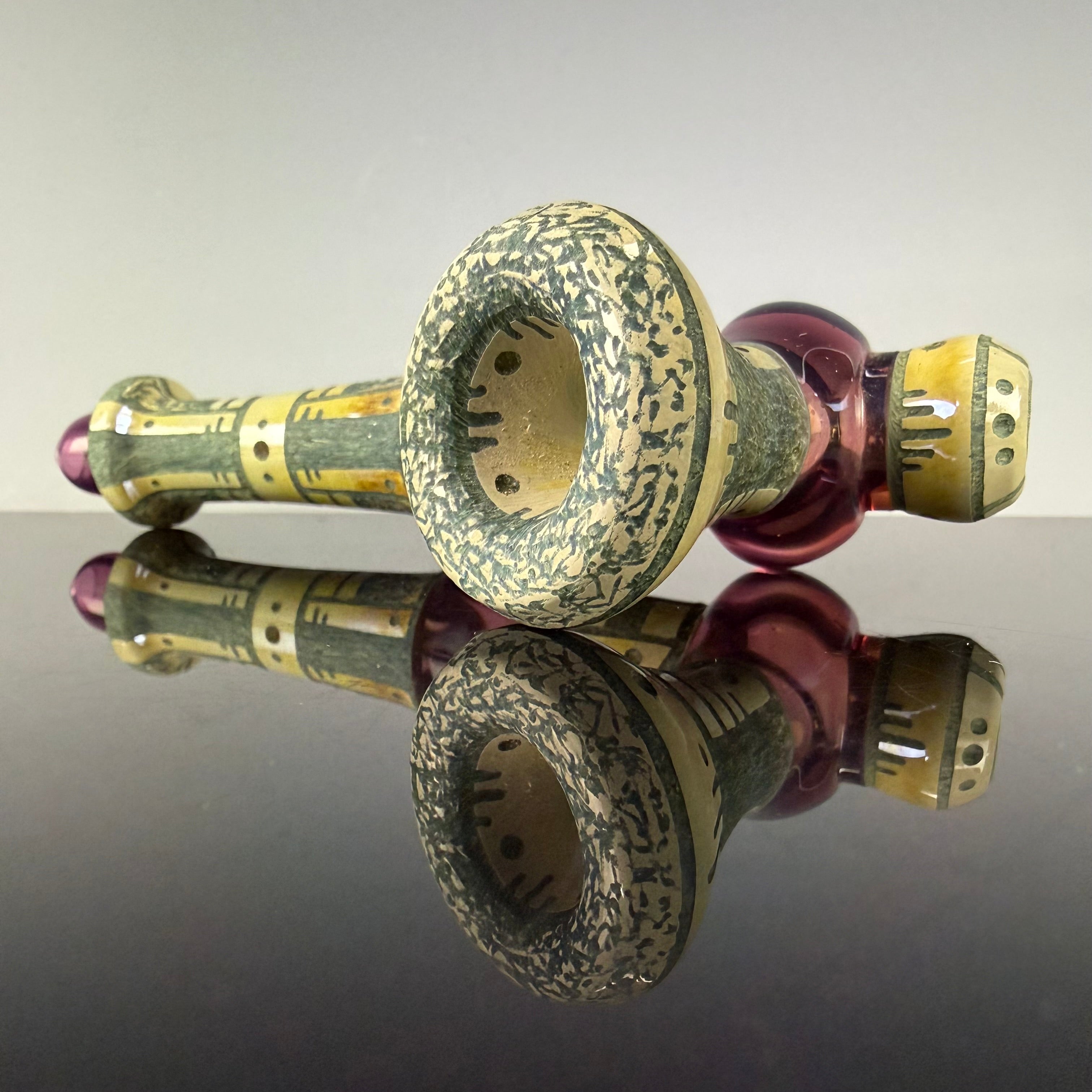 Medium "Blue Moon, Amethyst Purple" Peace Pipe by Corey Clark