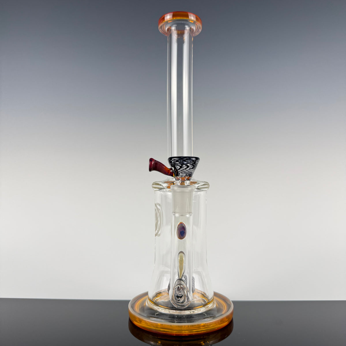 "Amber Purple" Implosion Marble Rig by OJ Flame