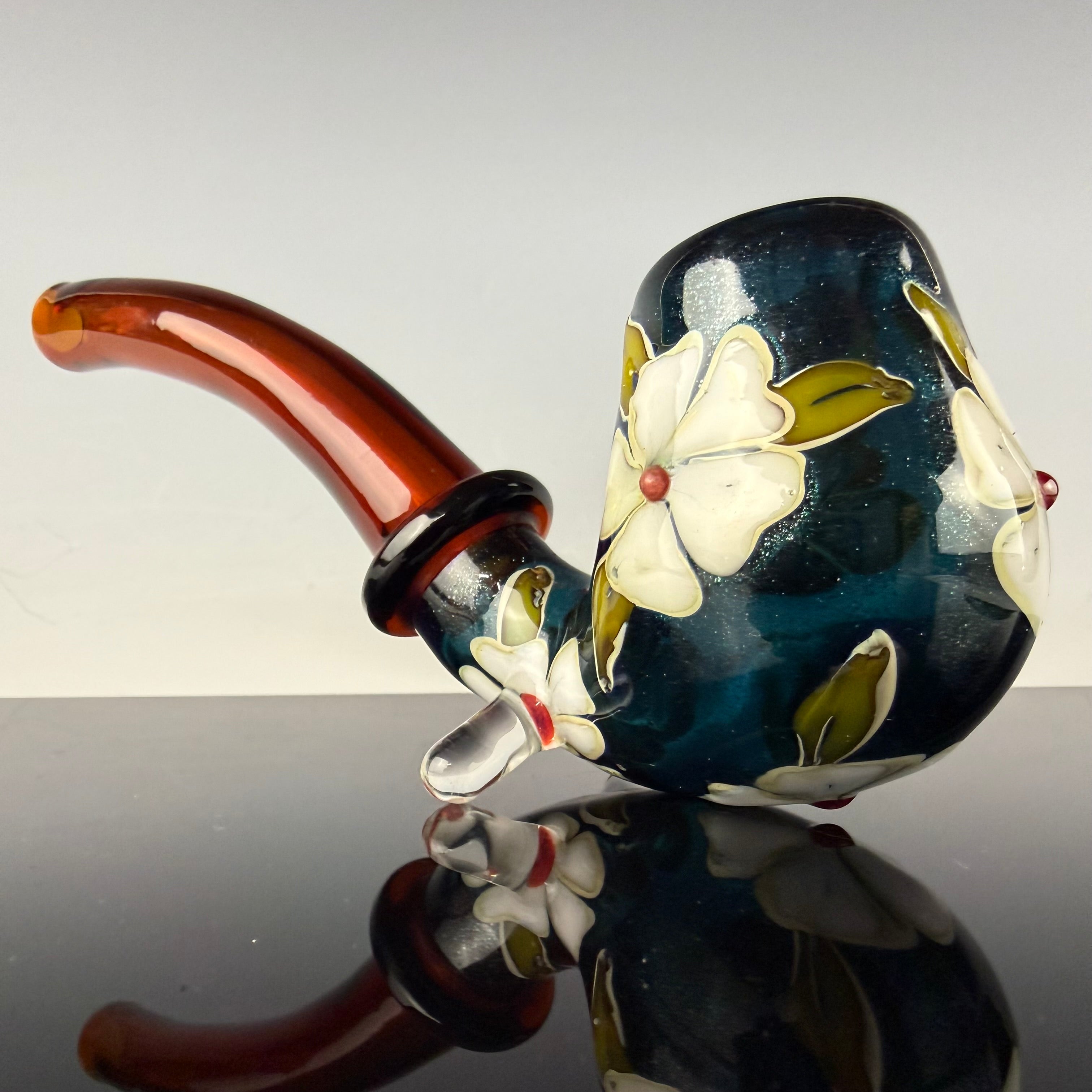 Blue Stardust "Floral" Sherlock by Sarita Glass