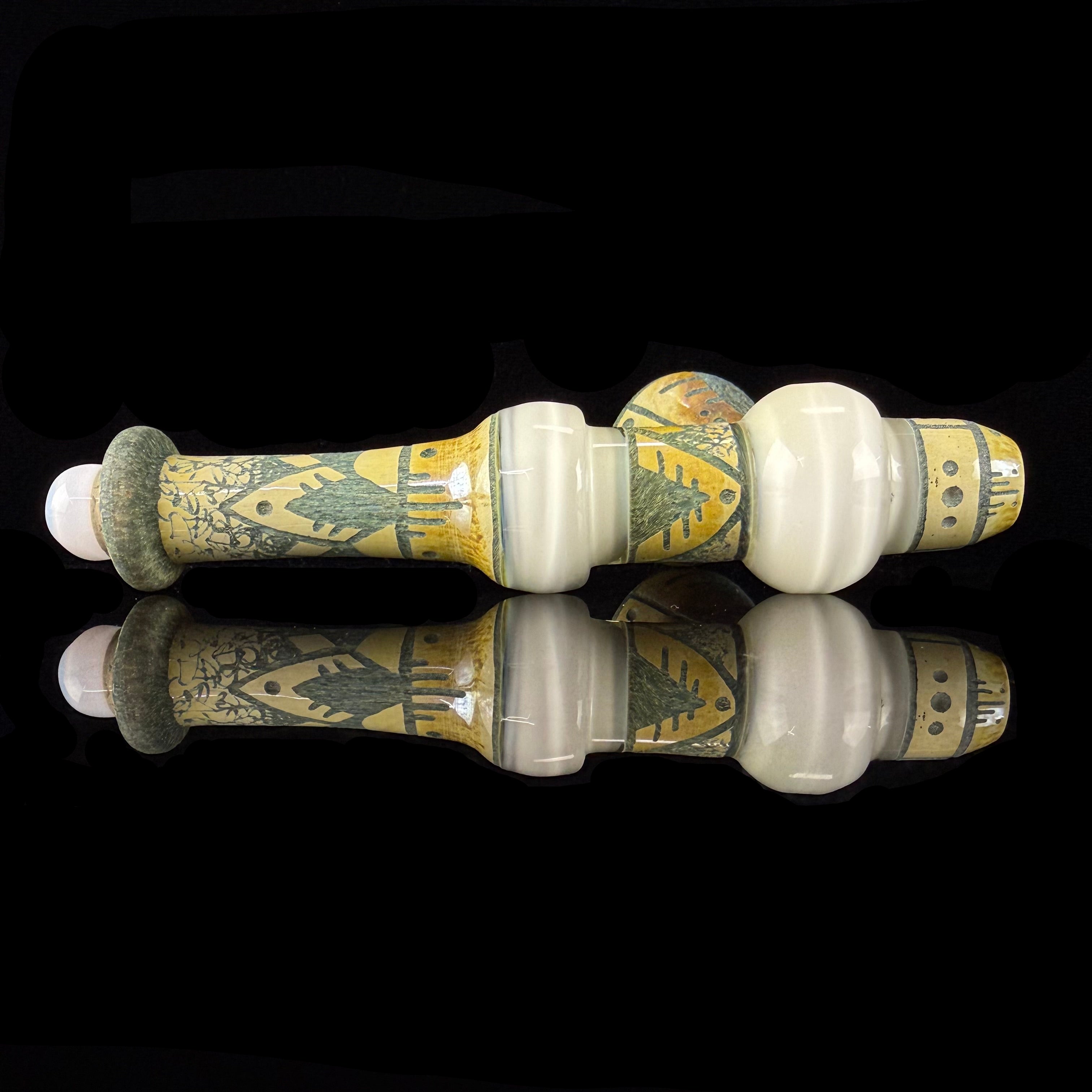 Medium "Blue Moon, Dense Ghost" Peace Pipe by Corey Clark