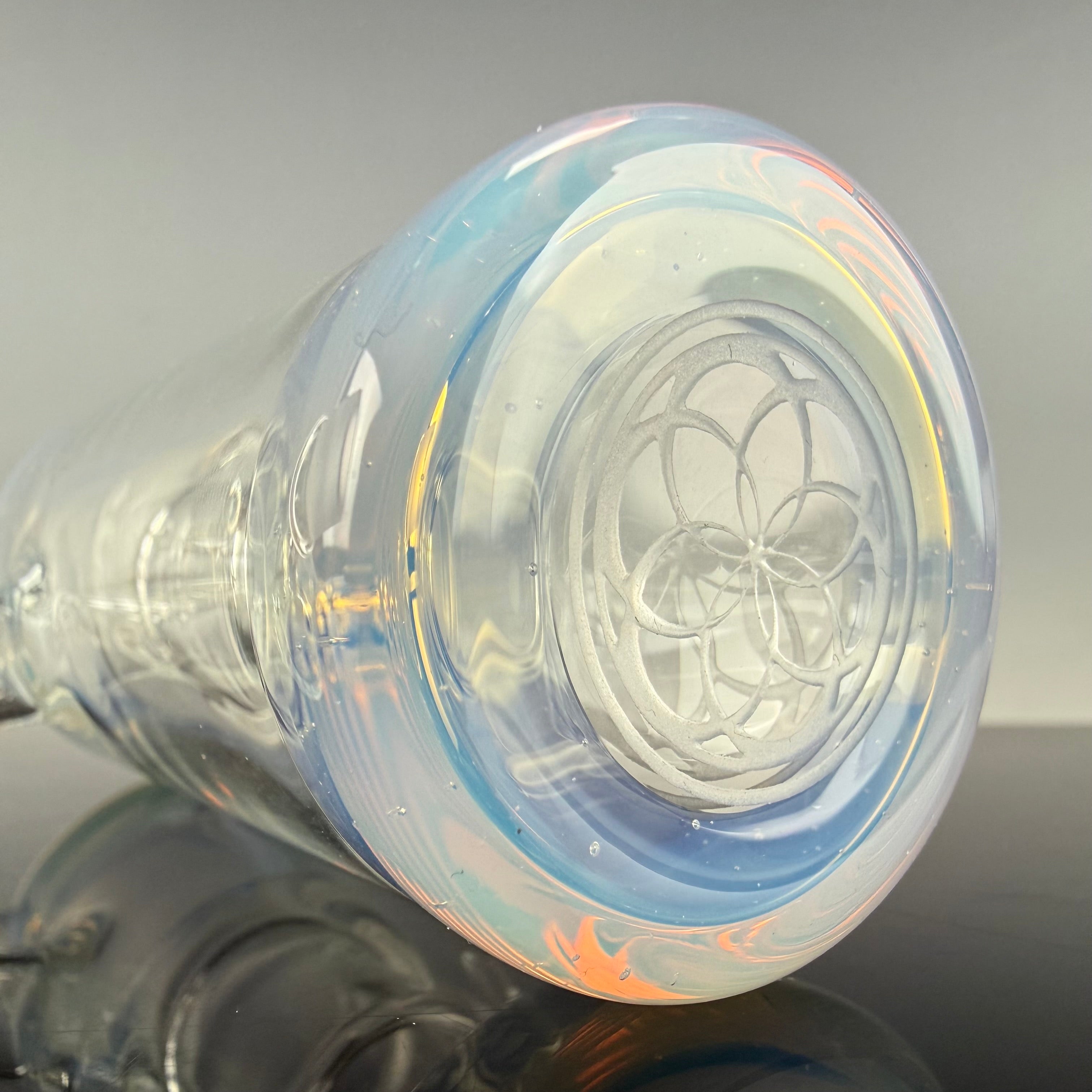 Color Accented 18mm Dry Catcher by SOL Glassworks