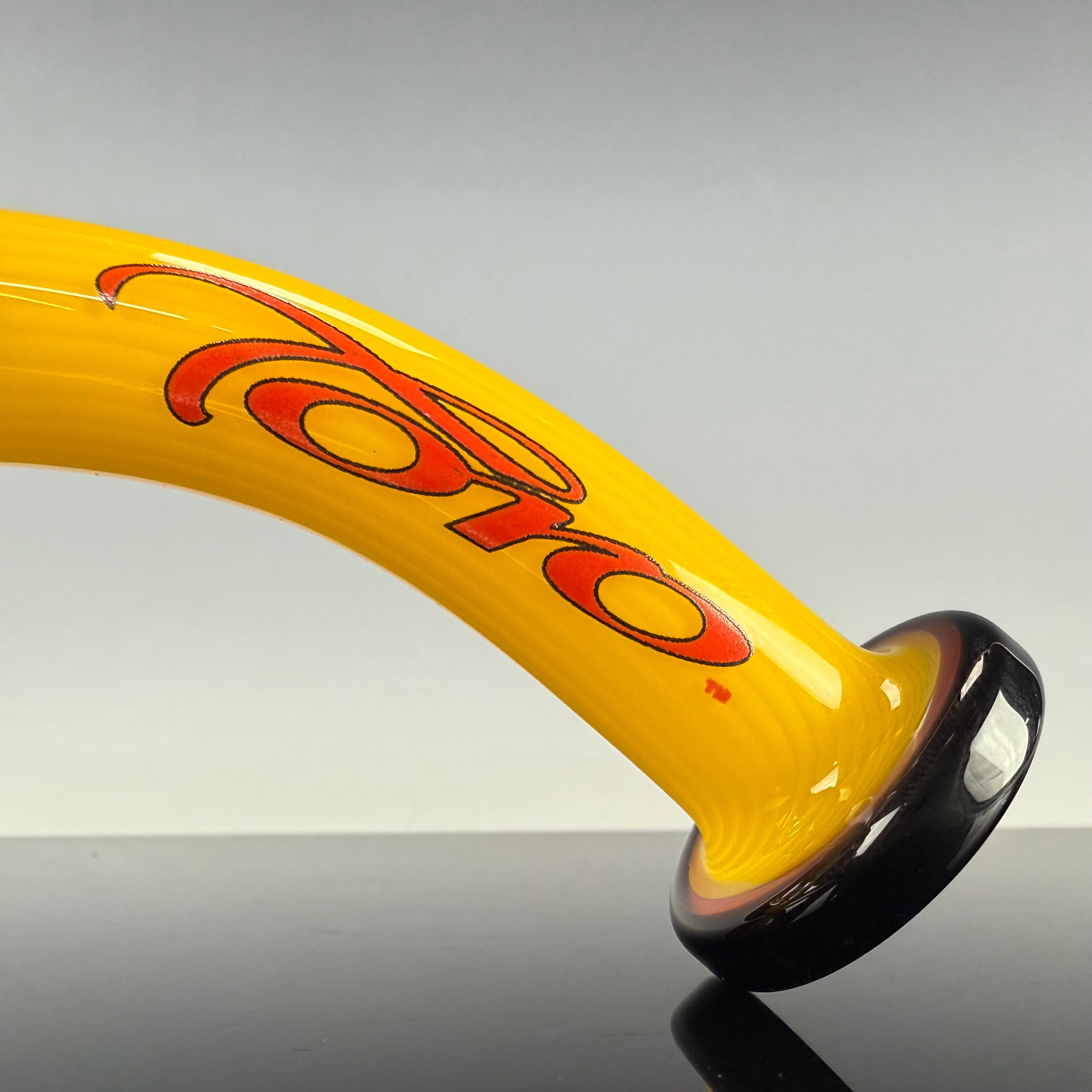 "Yellow, Red, Black" (Full Color) Jet Ball  by Toro Glass