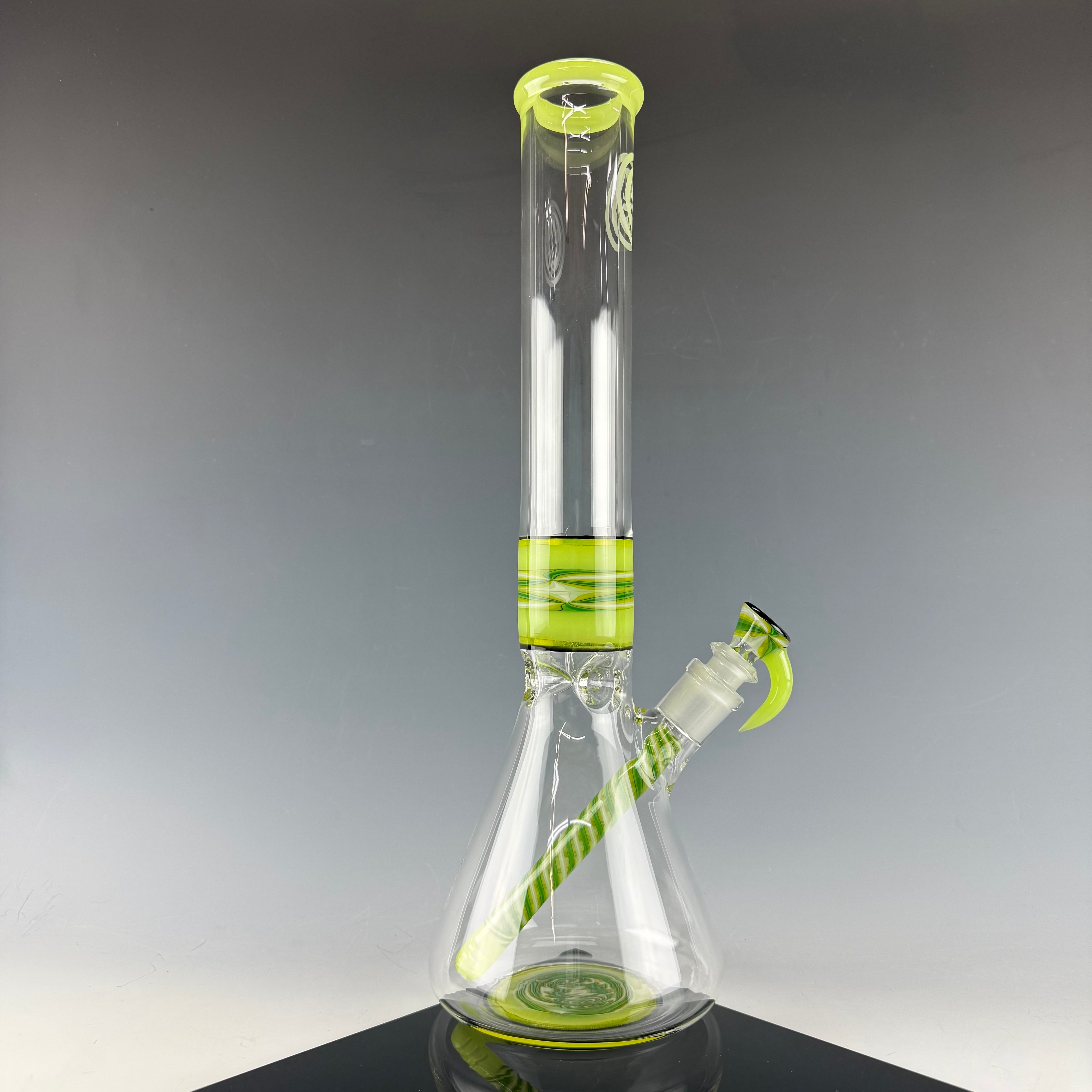 "Double Dose" 16" Wig Wag Beaker by OJ Flame