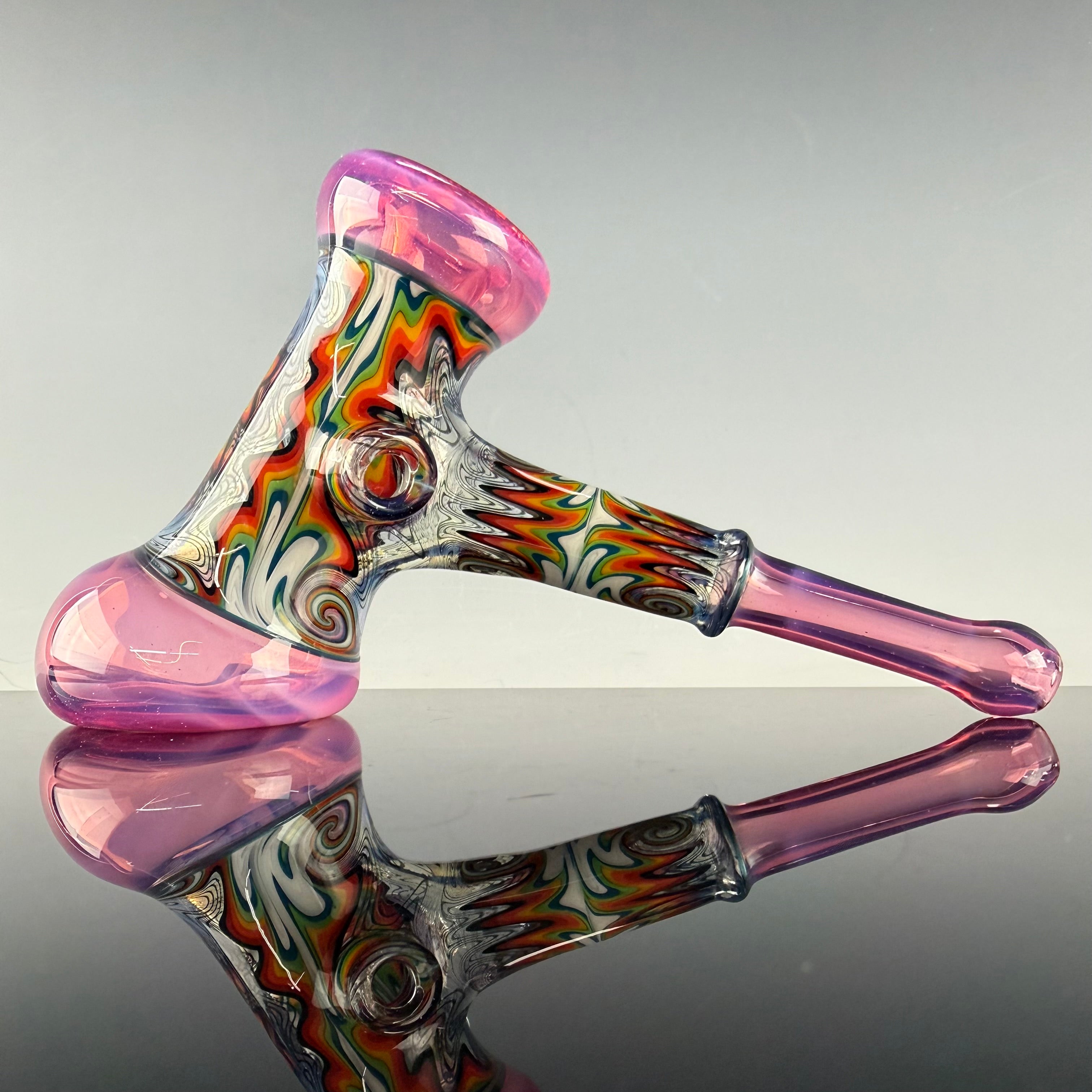Rainbow Wig Wag Hammer by Slob Glass