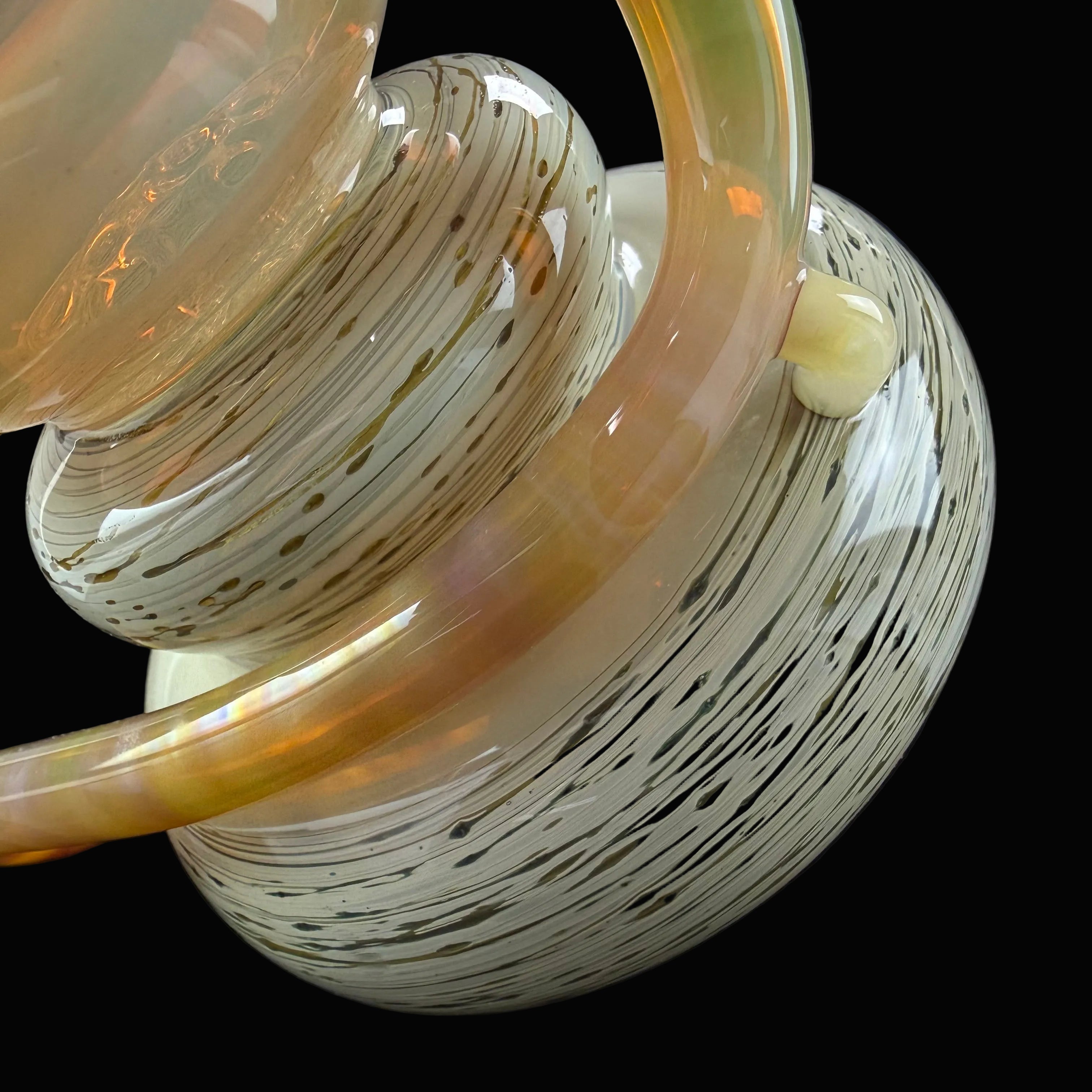 Medium "Birch Tree" "Flowerpot" Waterpipe W/ Slide by Mike Philpot