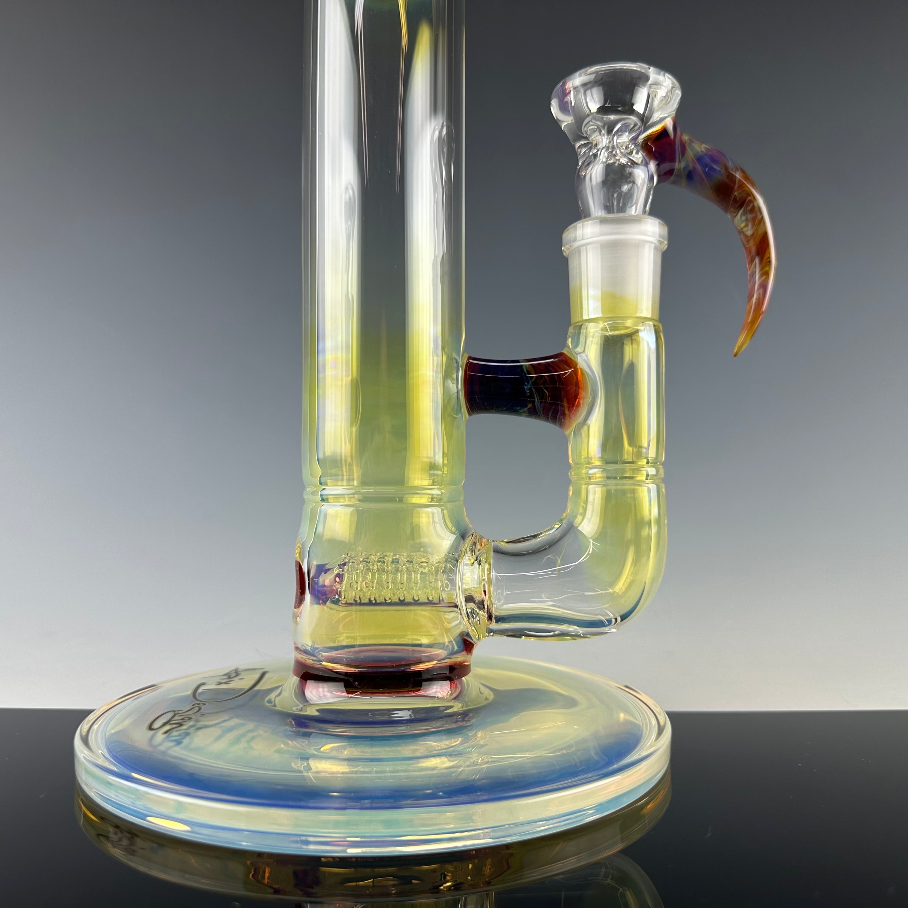 "Amber Purple & Gold Ruby" Fumed Stemline 45 X 5mm by Apix Designs
