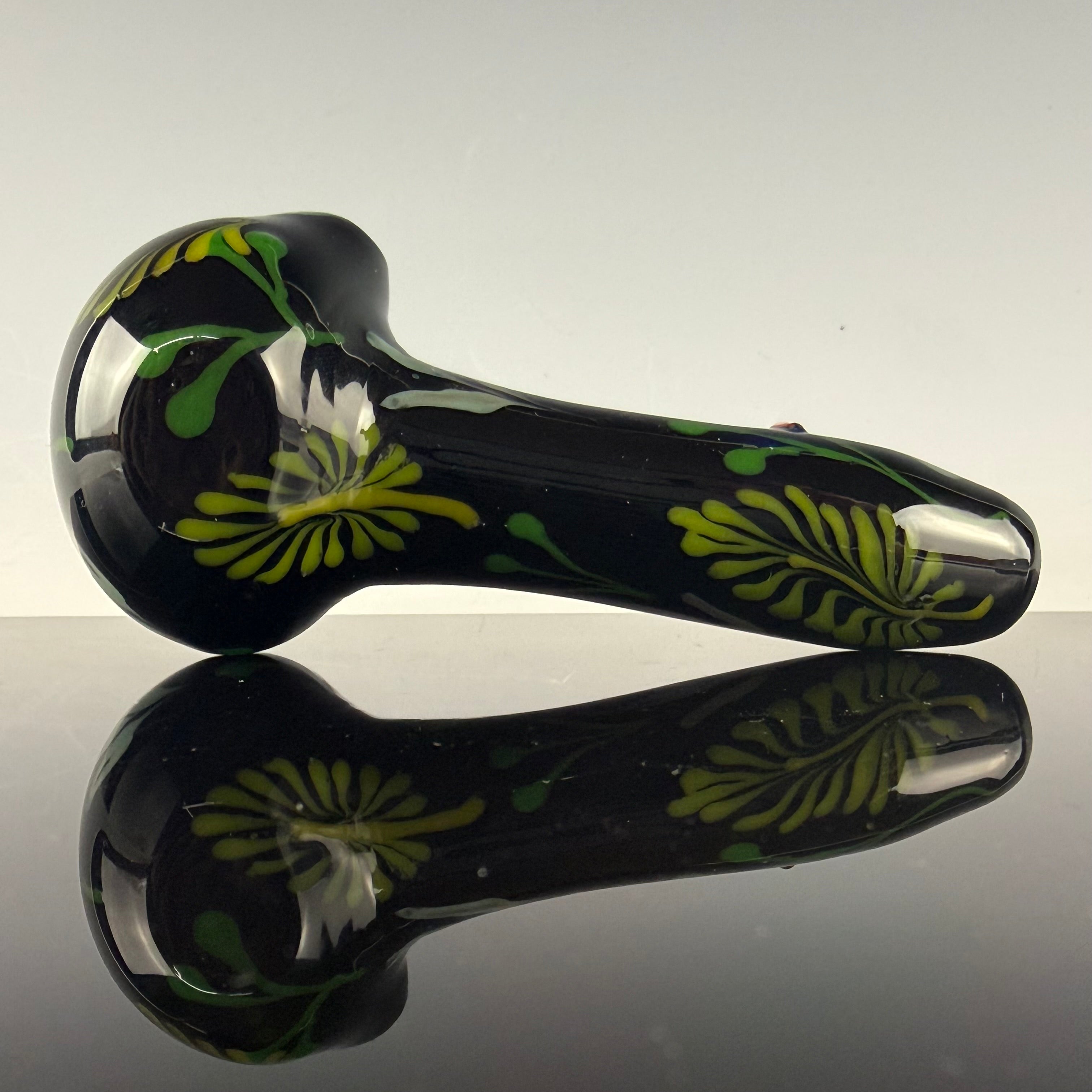 "Fungus & Fern" Spoon #4 by Sarita Glass